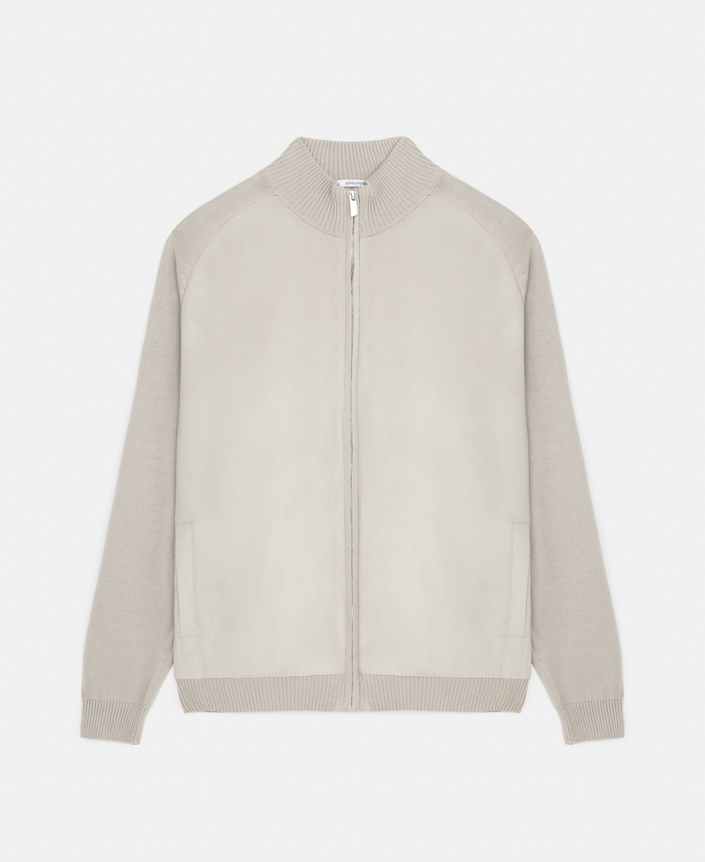 Knitted jacket with zip image number 4