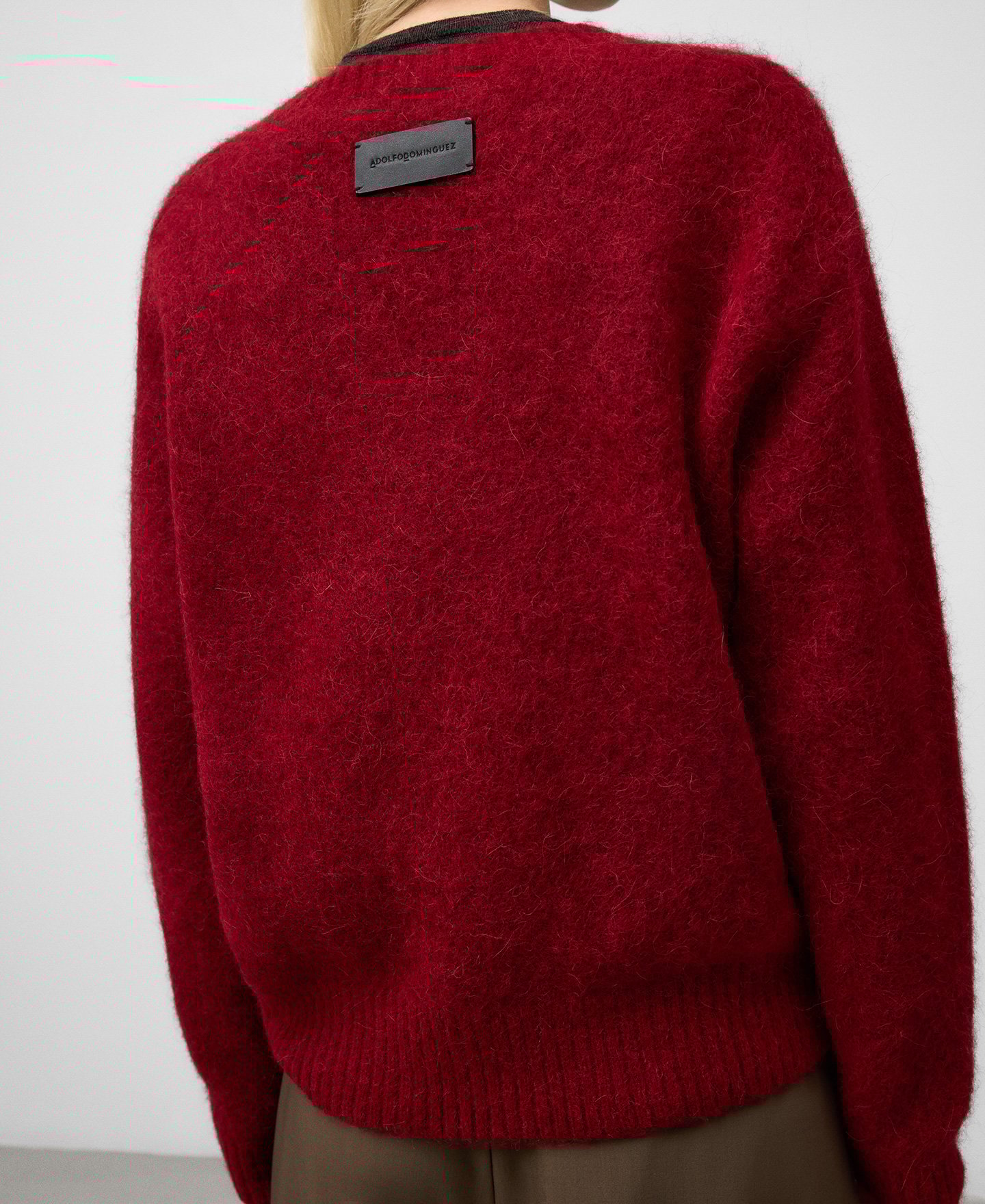 Knit V-neck sweater woman image number 2