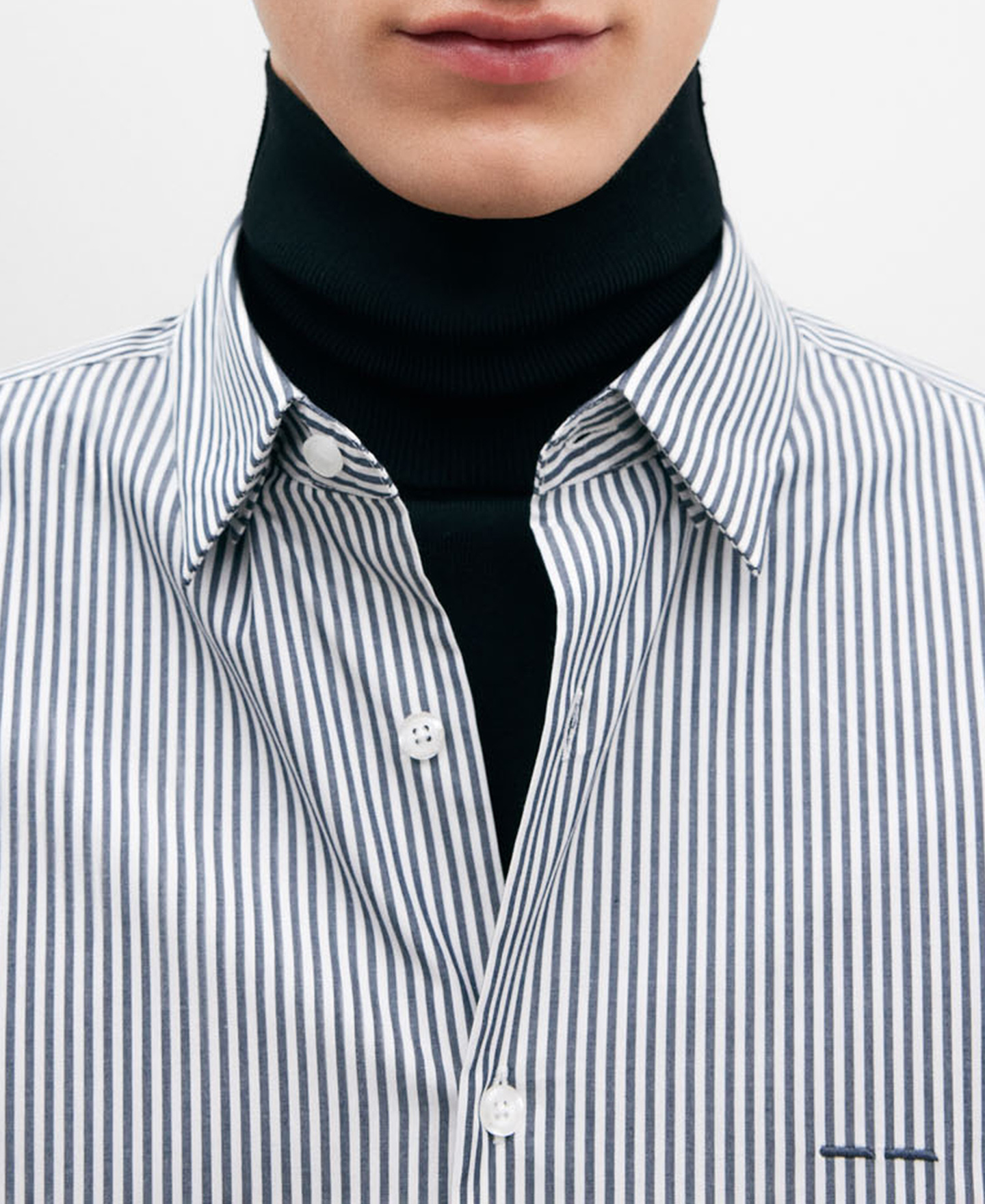 Cotton poplin shirt for men image number 3