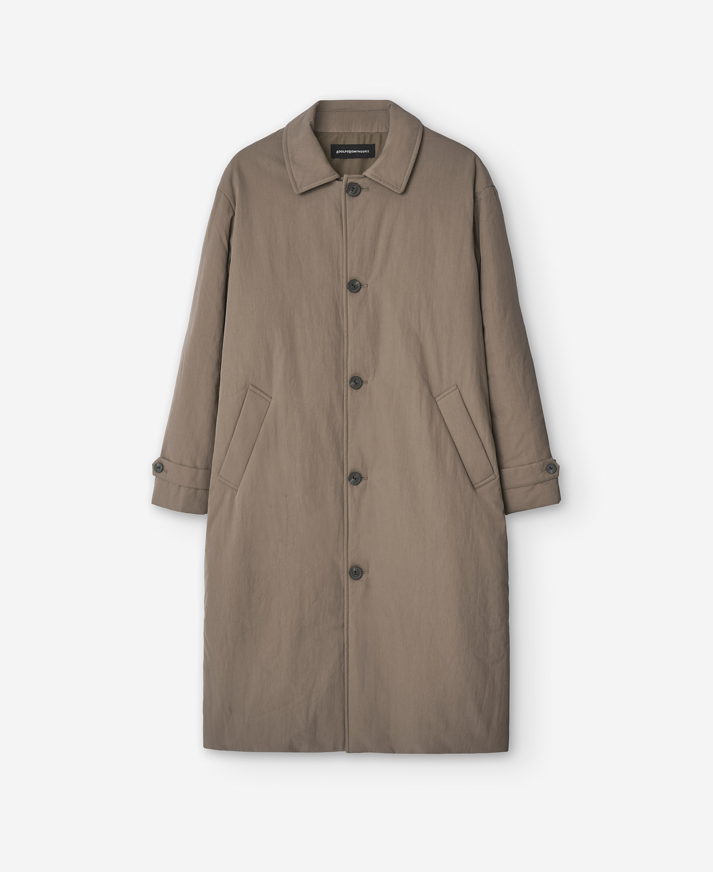 Gabardina color piedra para hombre image number 4