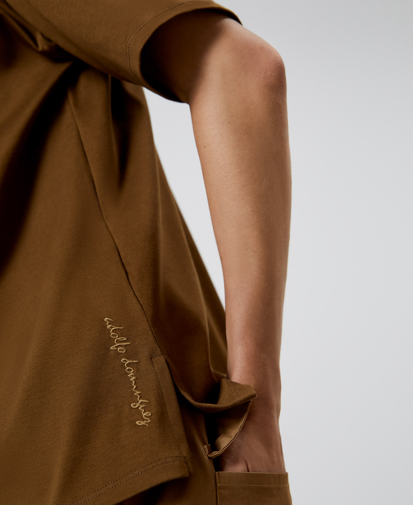 Cotton dropped shoulder T-shirt image number 3