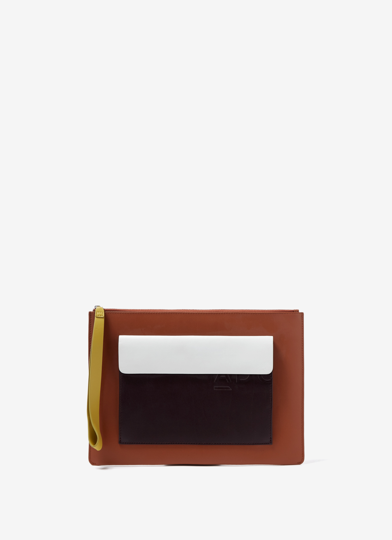 Tricolour vachetta leather handbag image number 0