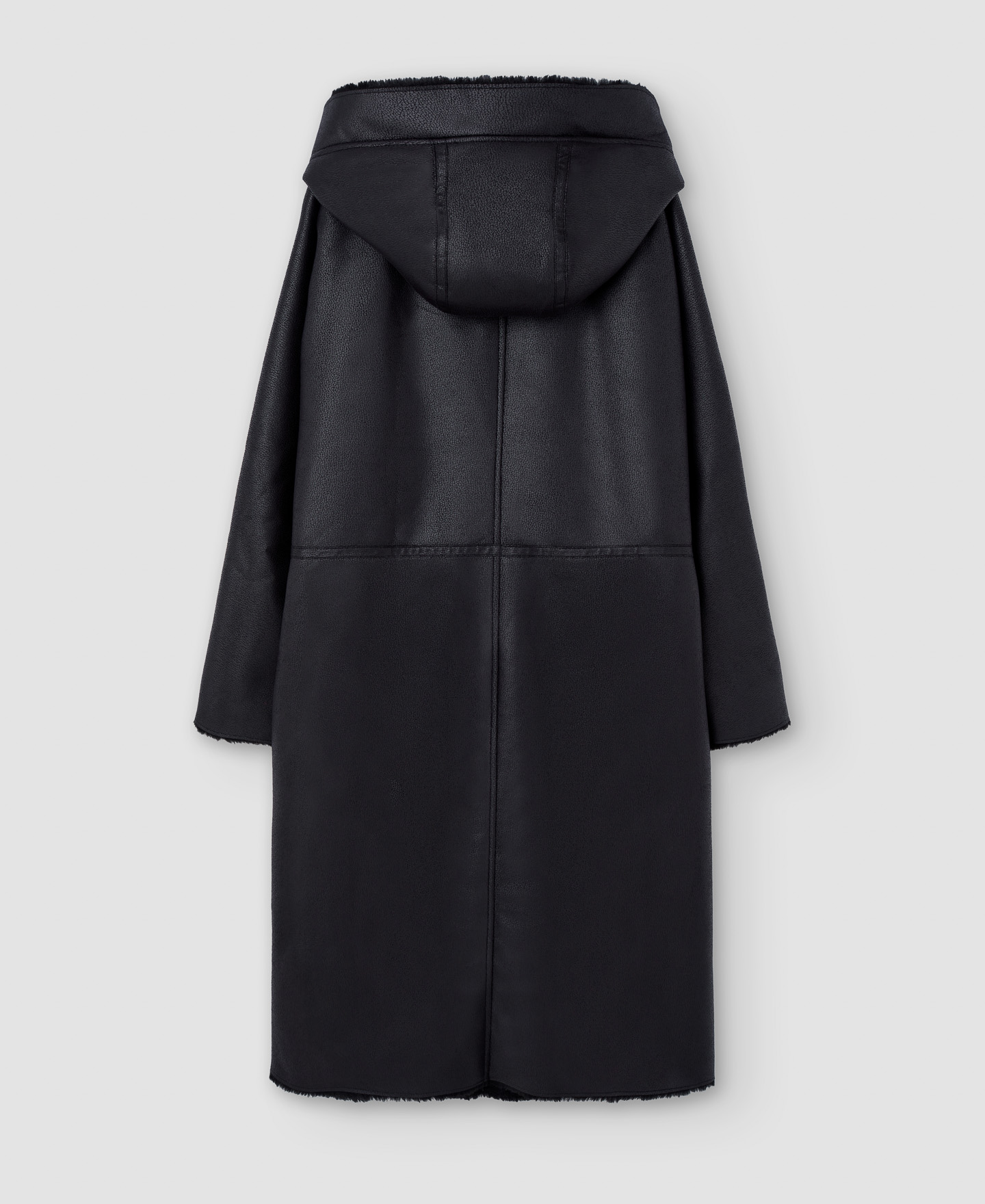 Leather textured coat image number 7