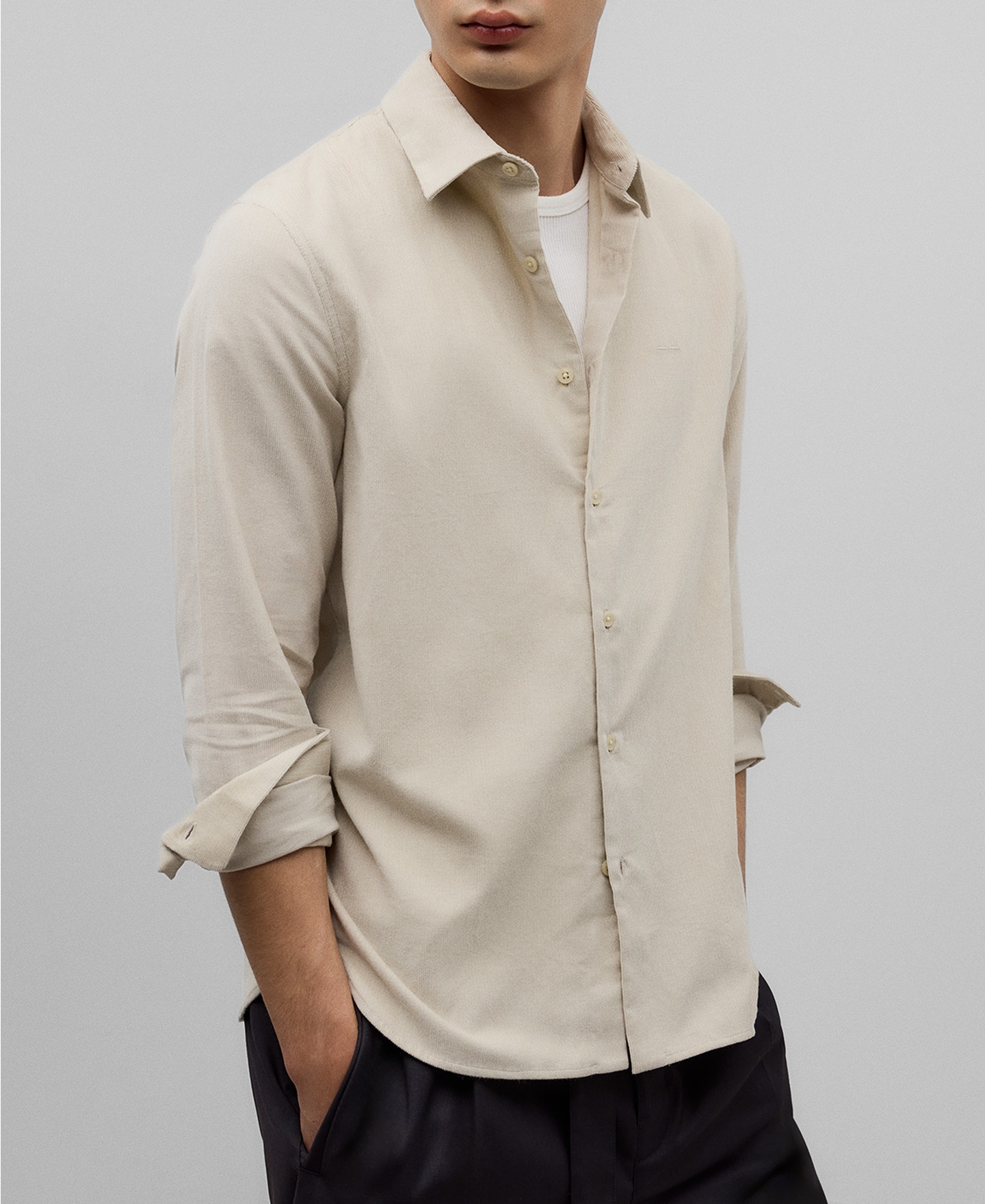 Corduroy shirt man image number 0