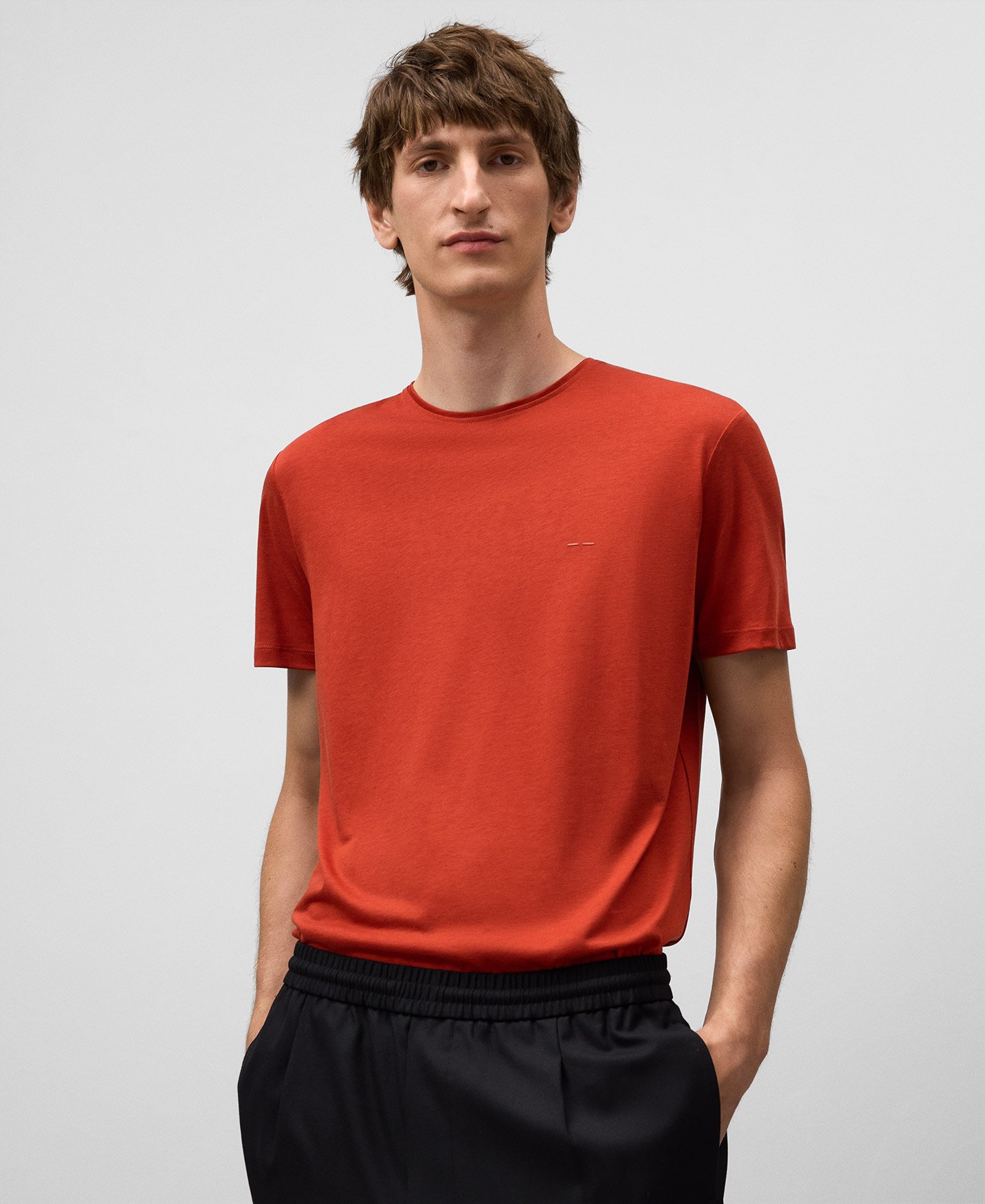 Regular fit short sleeve T-shirt man image number 0