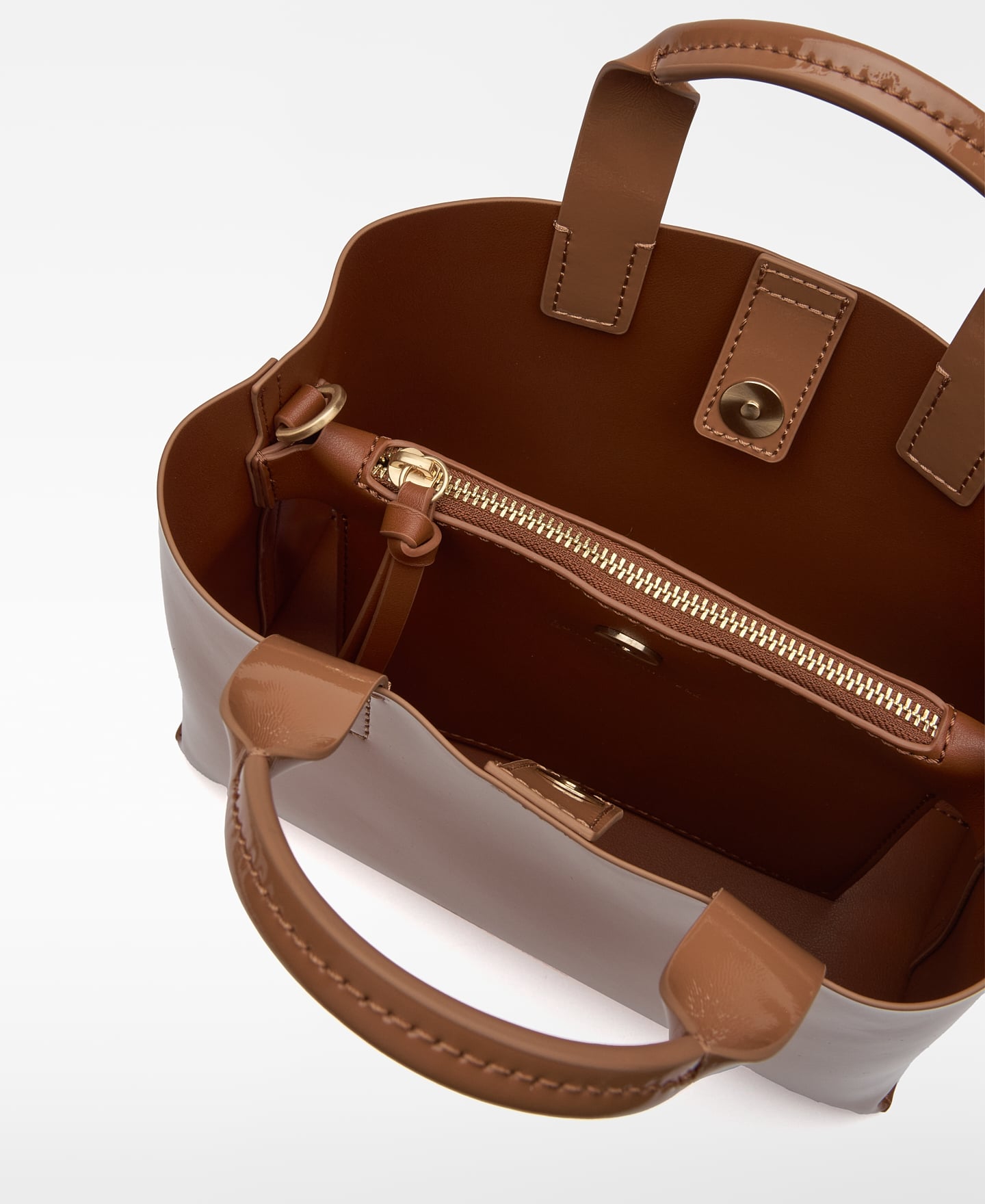 Mini shopper Mica com textura envernizada image number 3