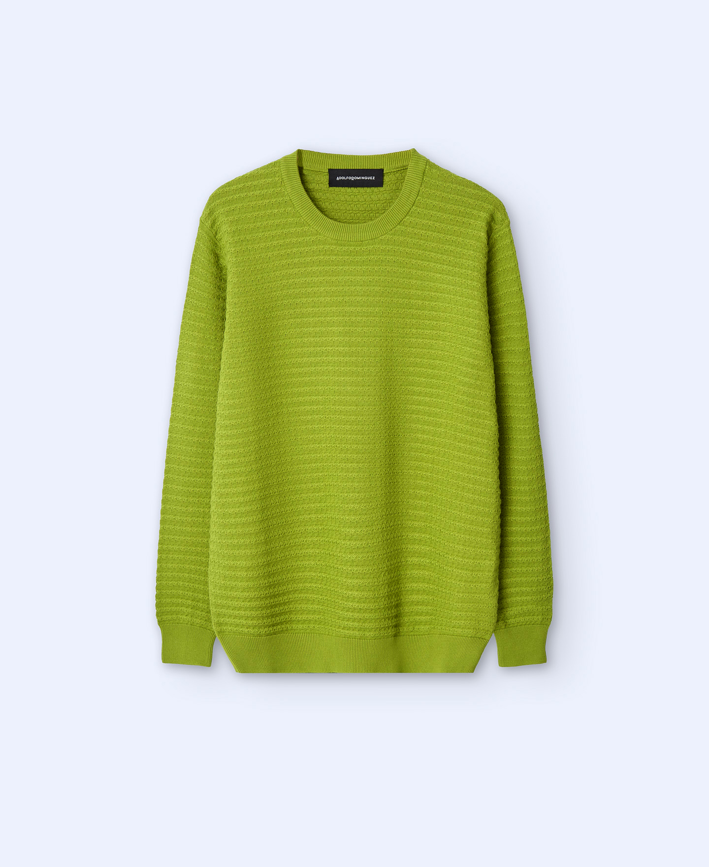 Cotton round neck sweater. image number 4