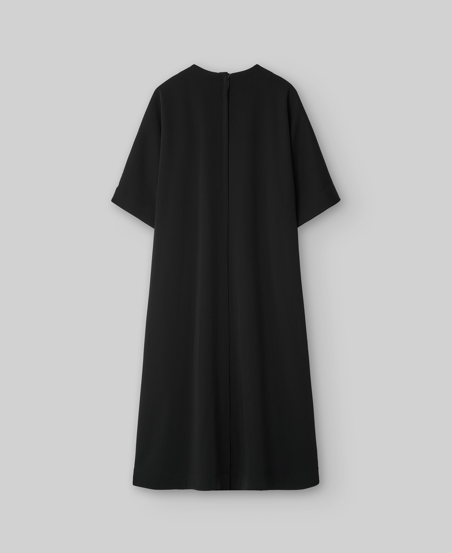 Vestido amplio negro mujer image number 5