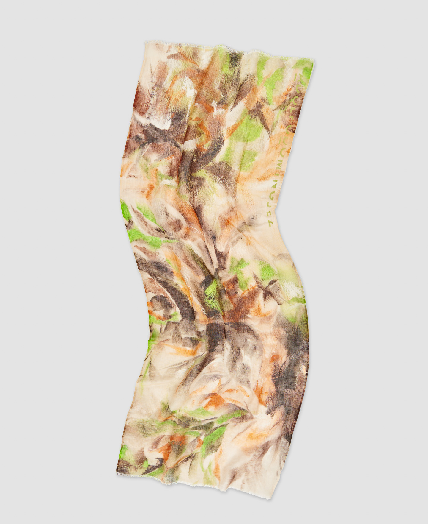 Printed linen shawl image number 1
