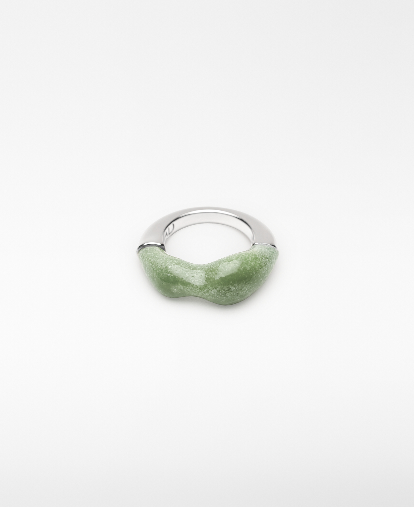 Resin and metal irregular ring woman image number 0
