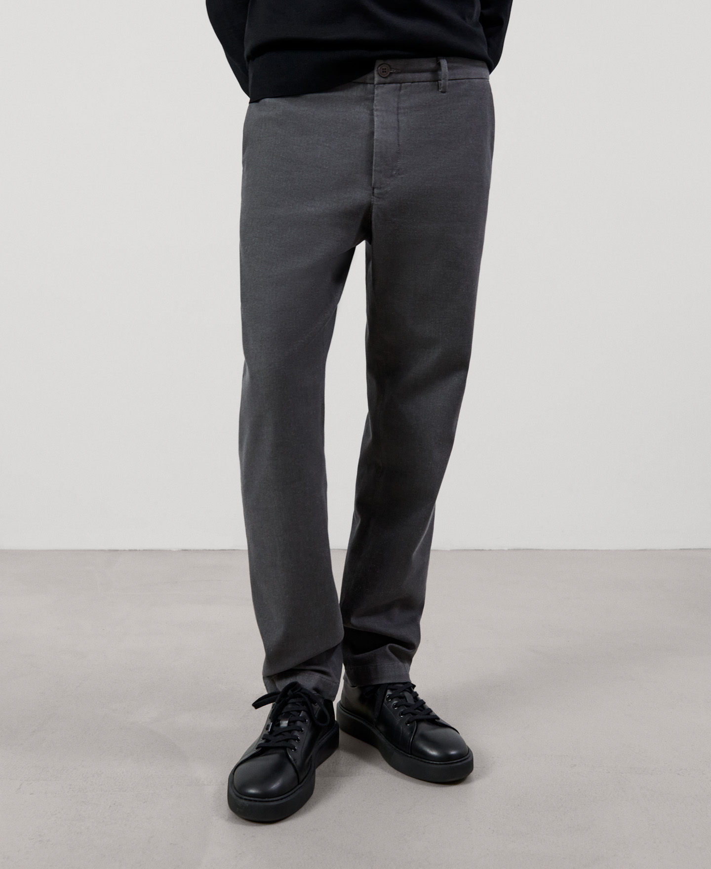 Stretch cotton chino trousers image number 0