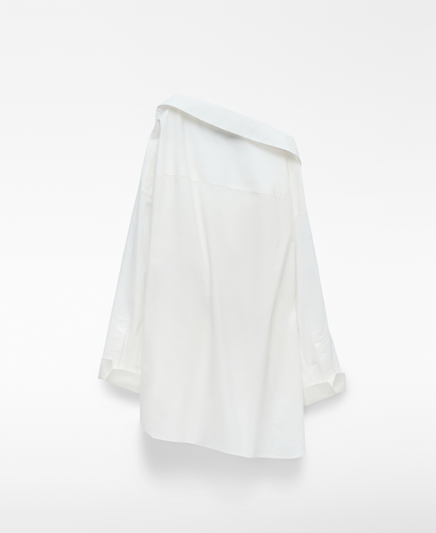 Unstructured asymmetric shirt woman image number 5