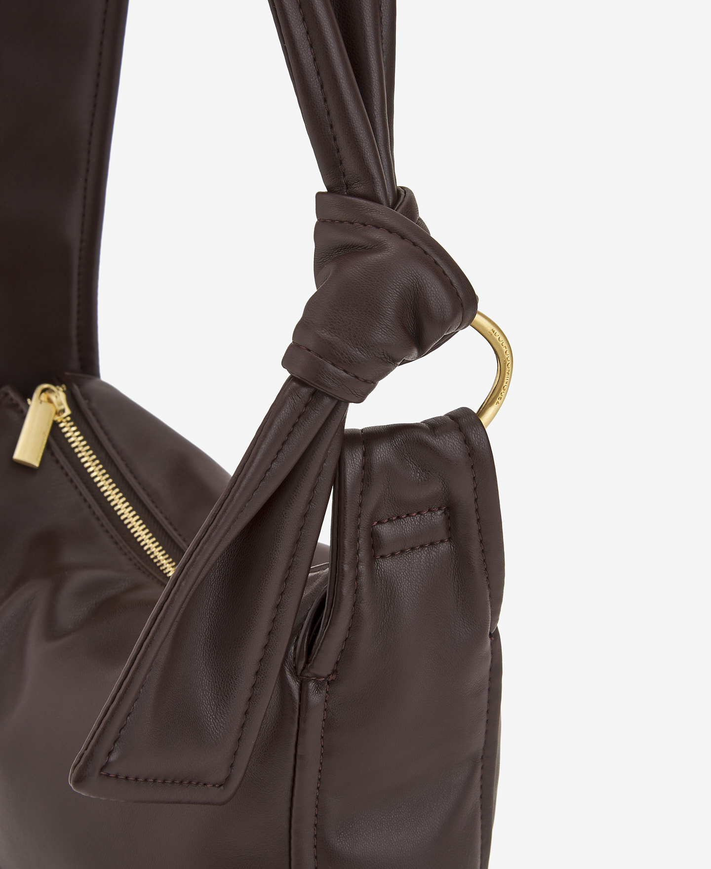 Nappa textured shoulder bag image number 2