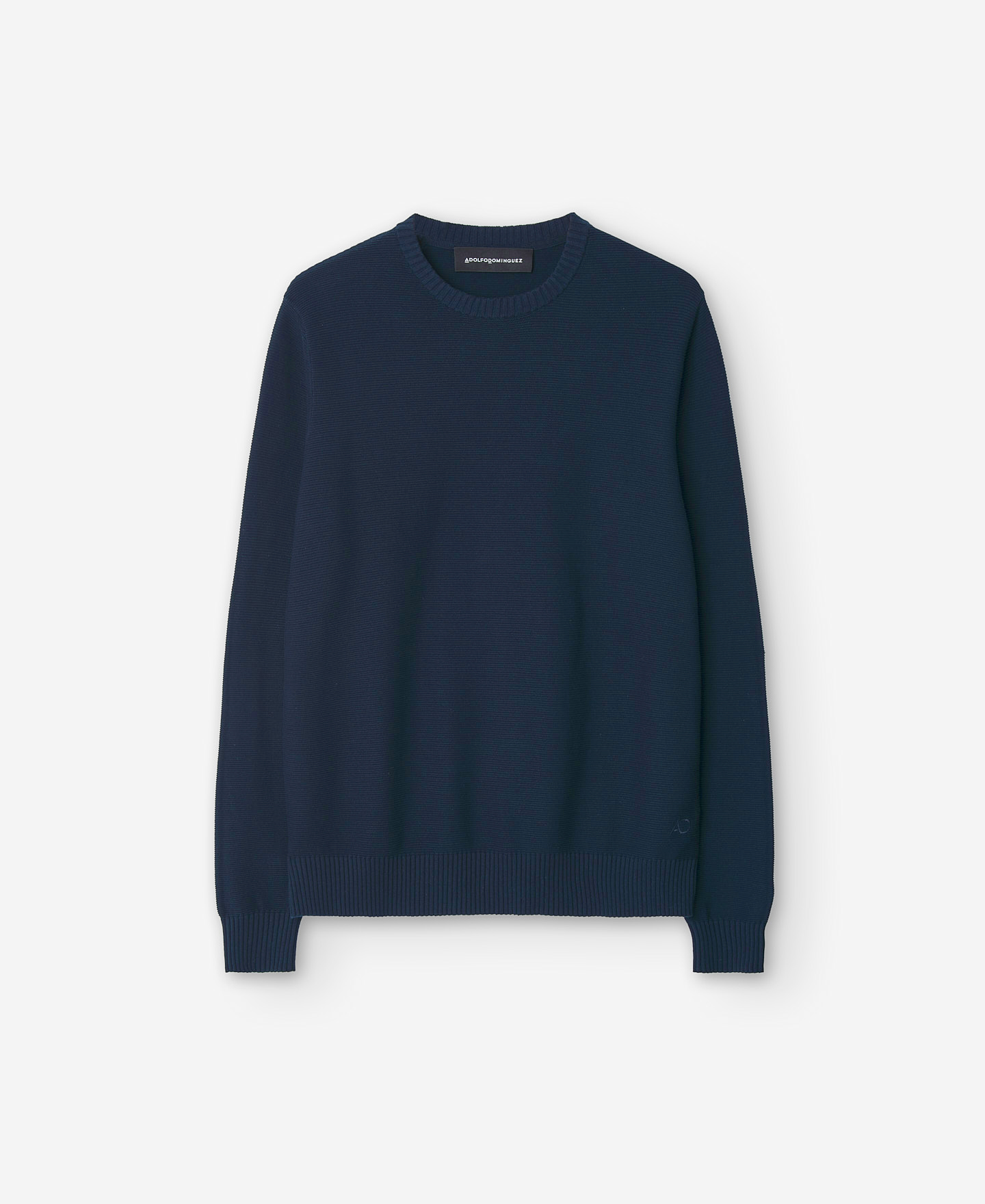 Navy knitted sweater image number 4