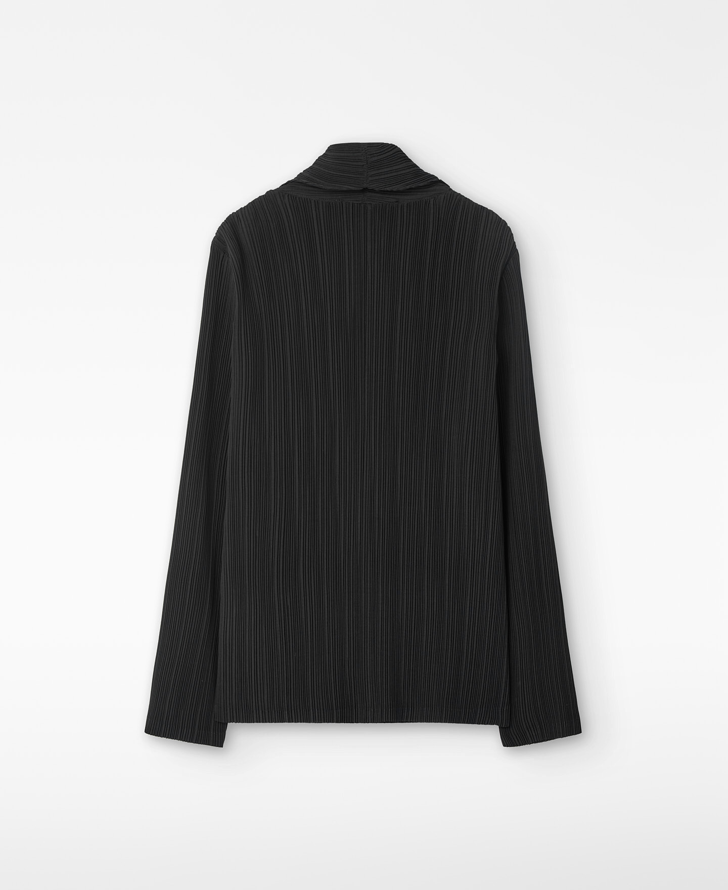 Blazer preto em crinkle para mulher image number 2