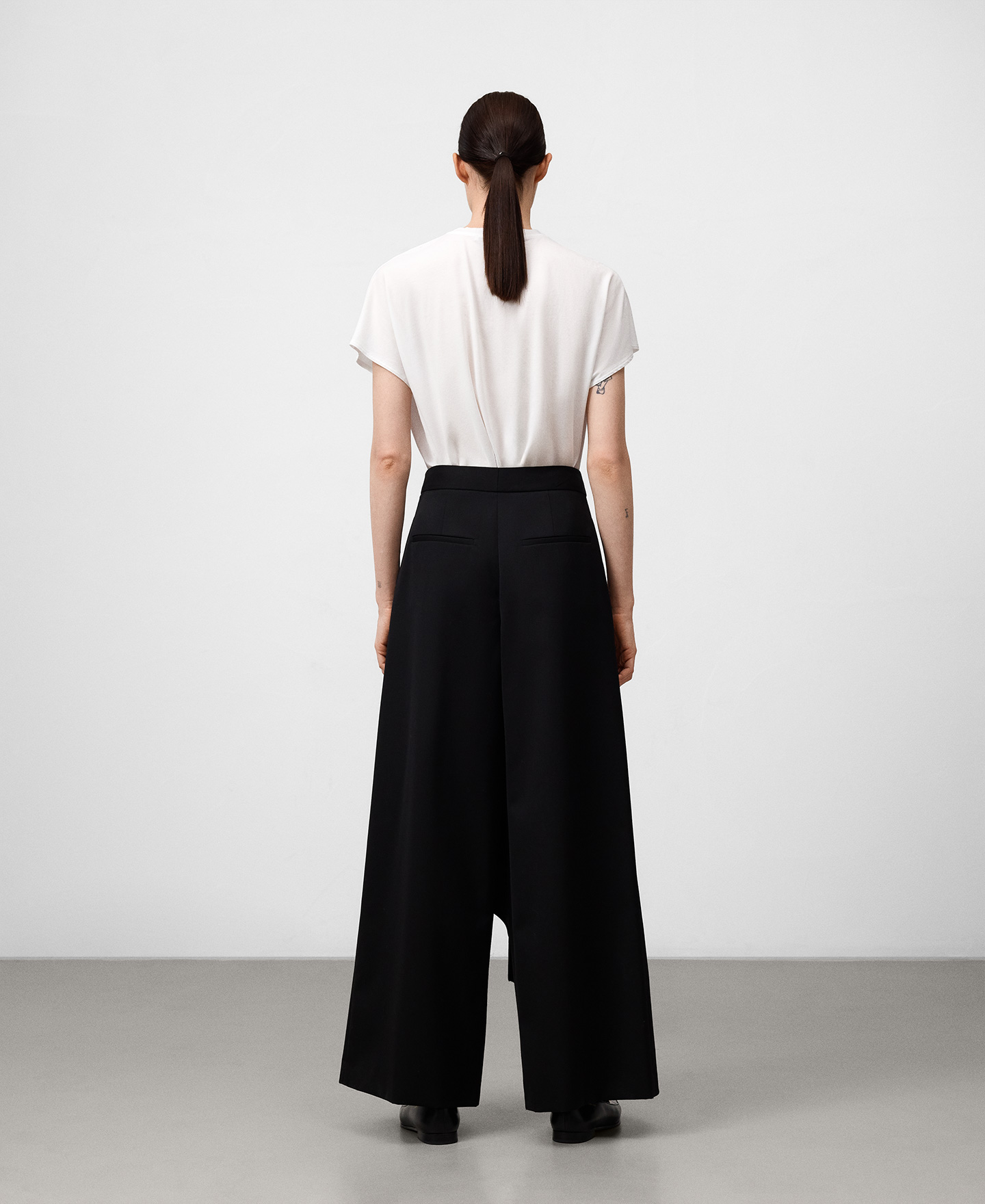 Trousers with front panel woman image number 2