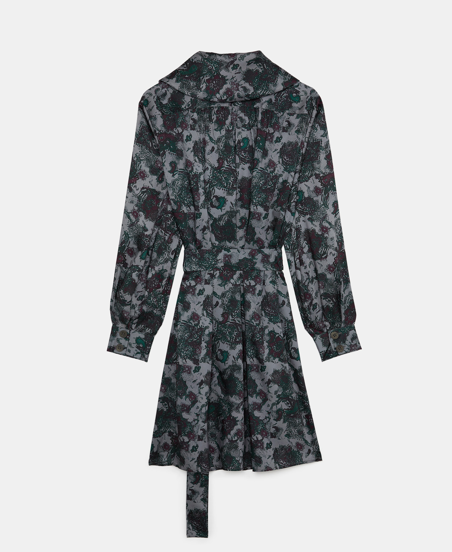 Vestido camisero corto estampado paisley image number 6