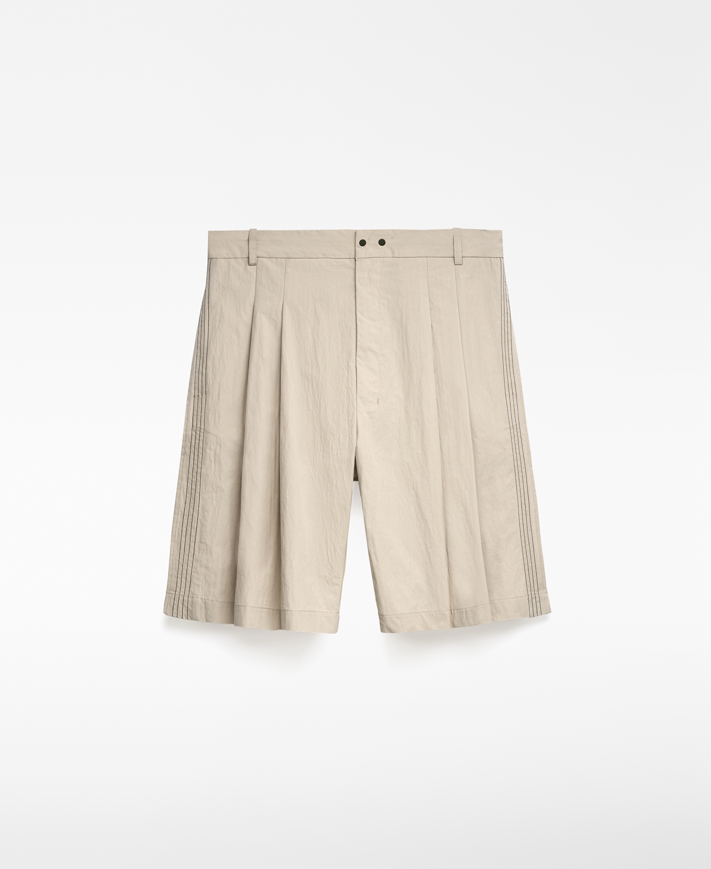 Bermuda oversize doble pinza hombre image number 4