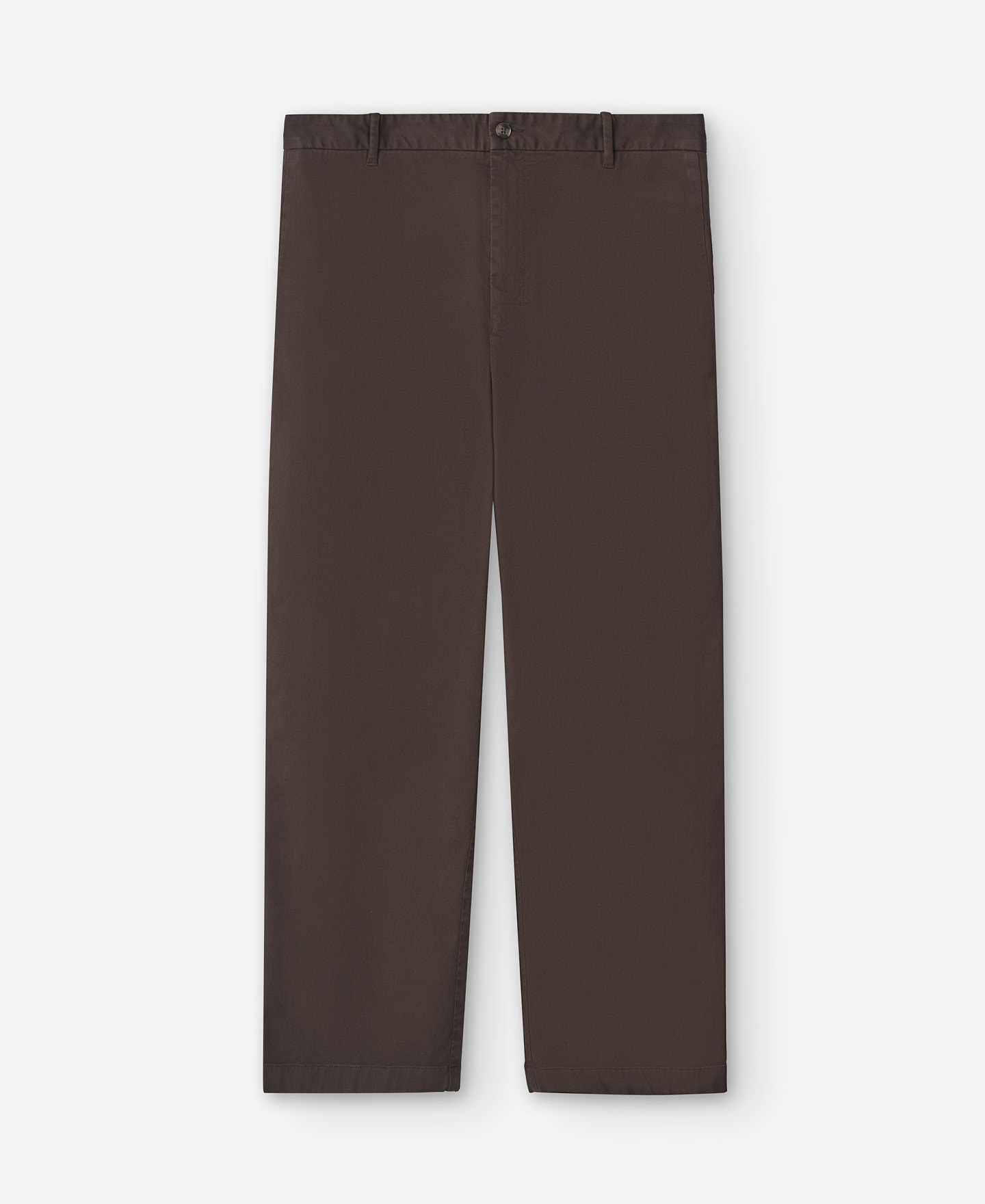 Brown cotton trousers for men image number 4