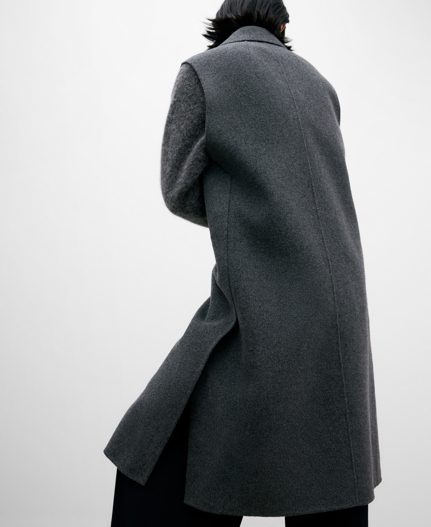 Merino wool long waistcoat for women image number 3