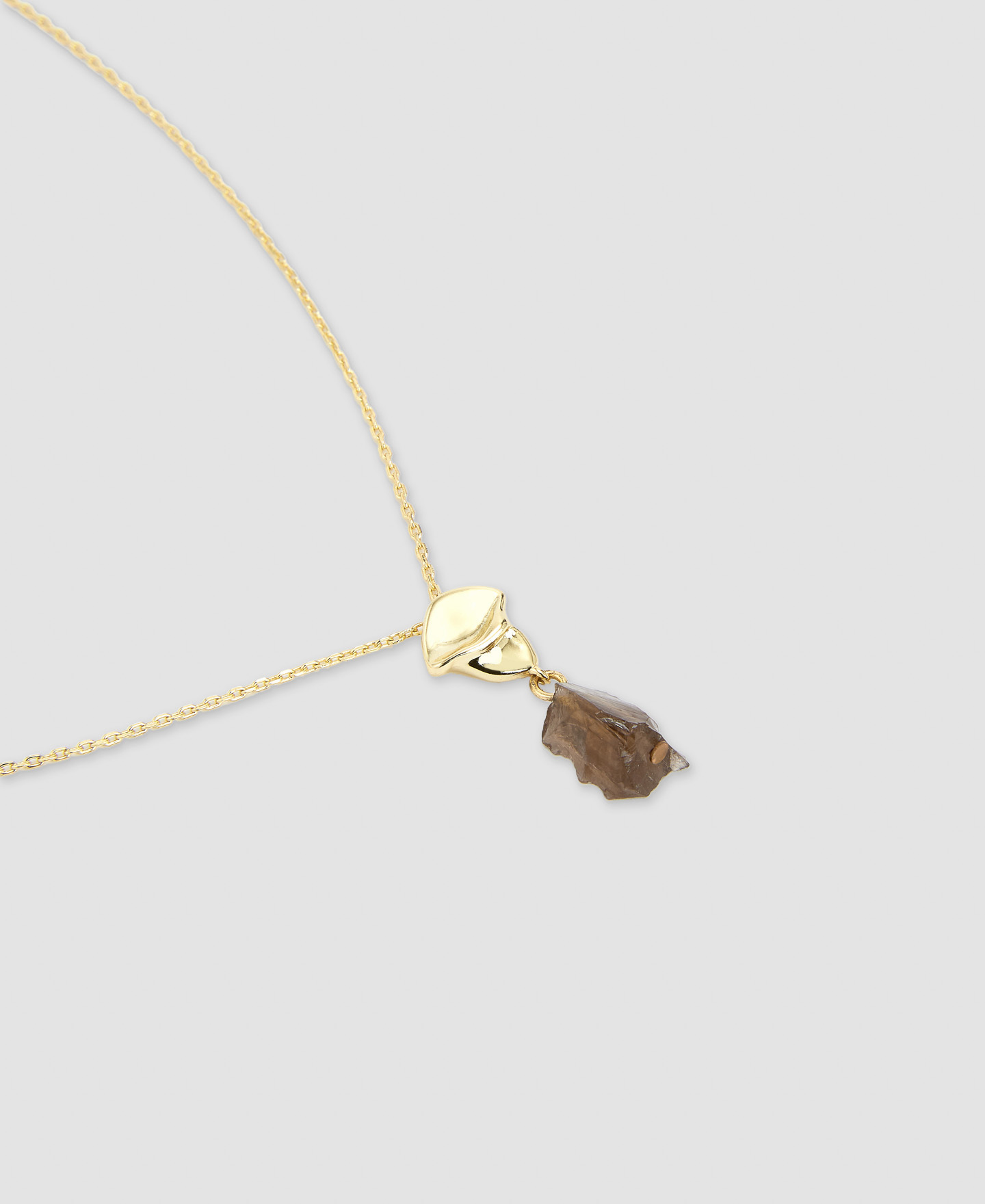 Silver and natural stone necklace image number 1