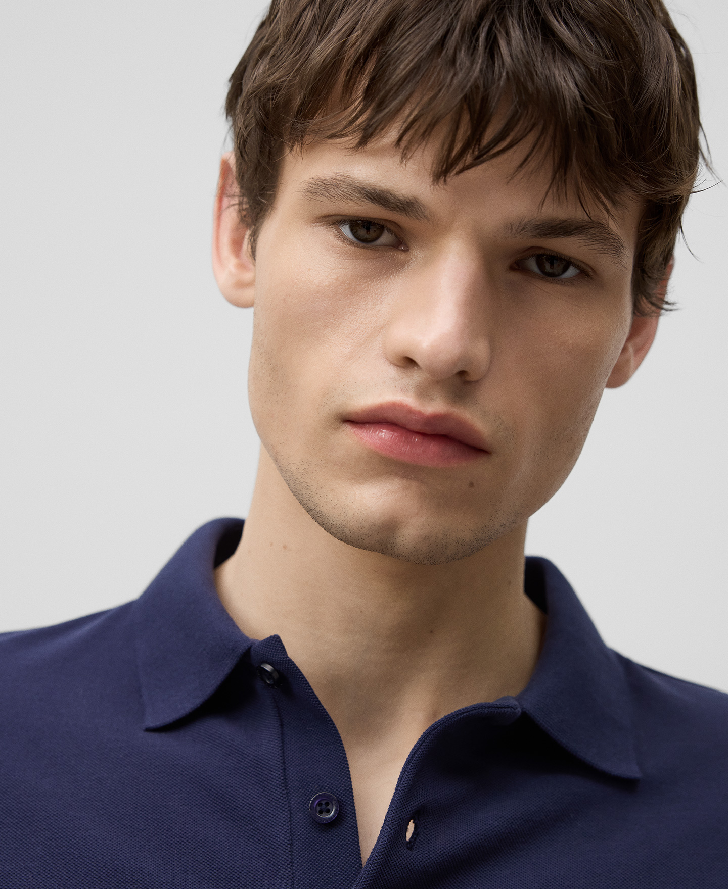 Organic cotton polo shirt man image number 3