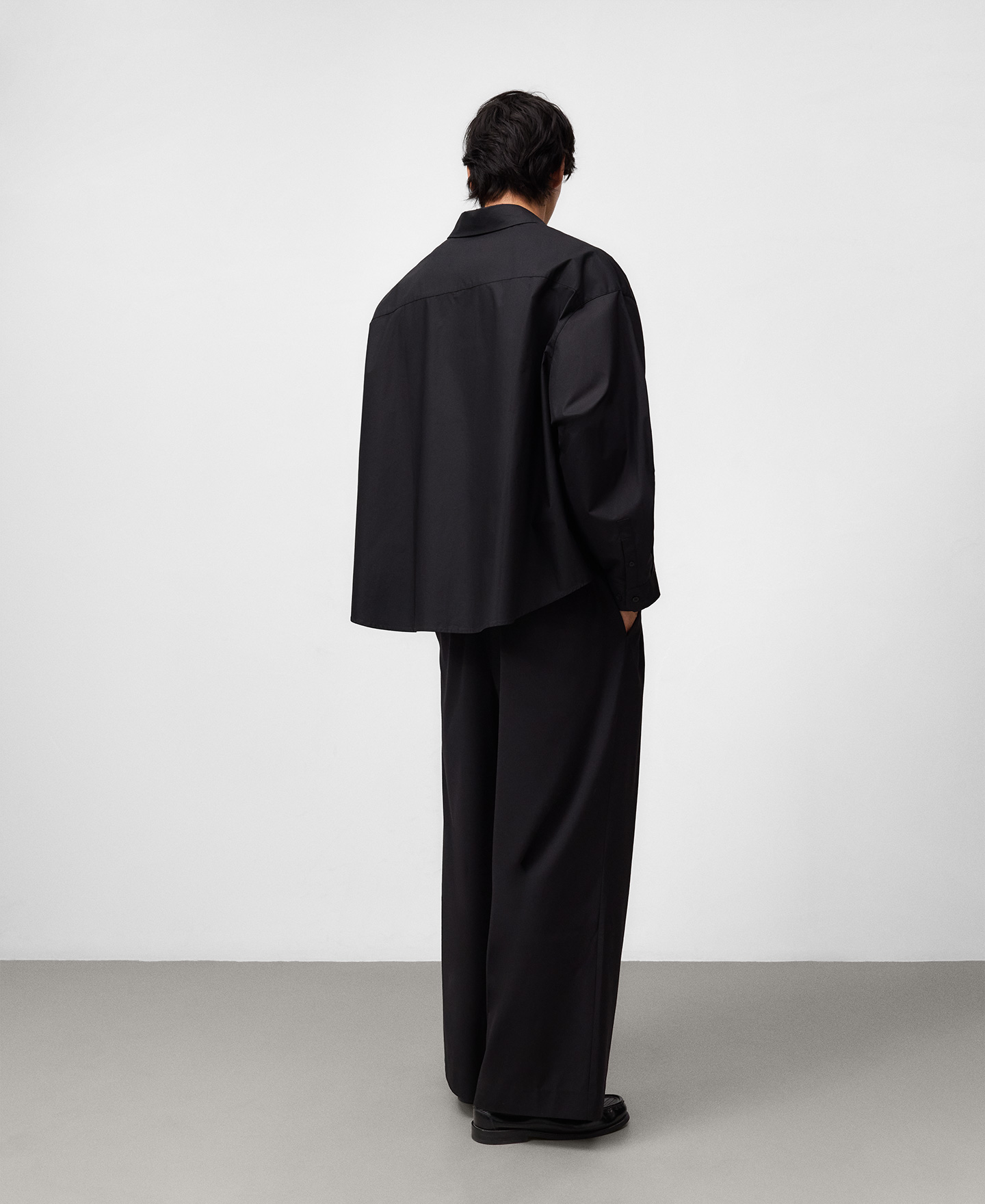 Camisa oversize devoré hombre image number 2