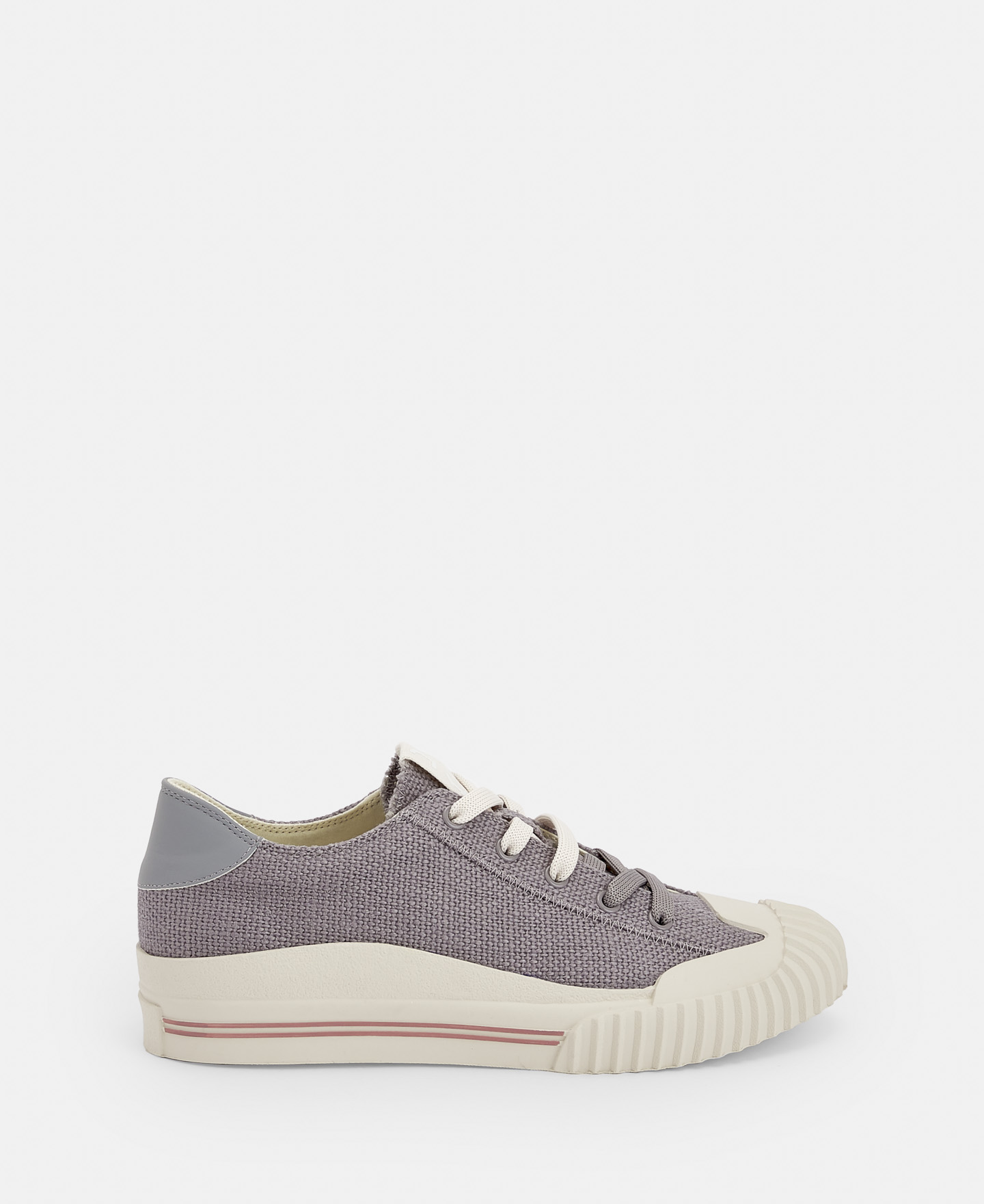 Linen trainer with maxi laces image number 0