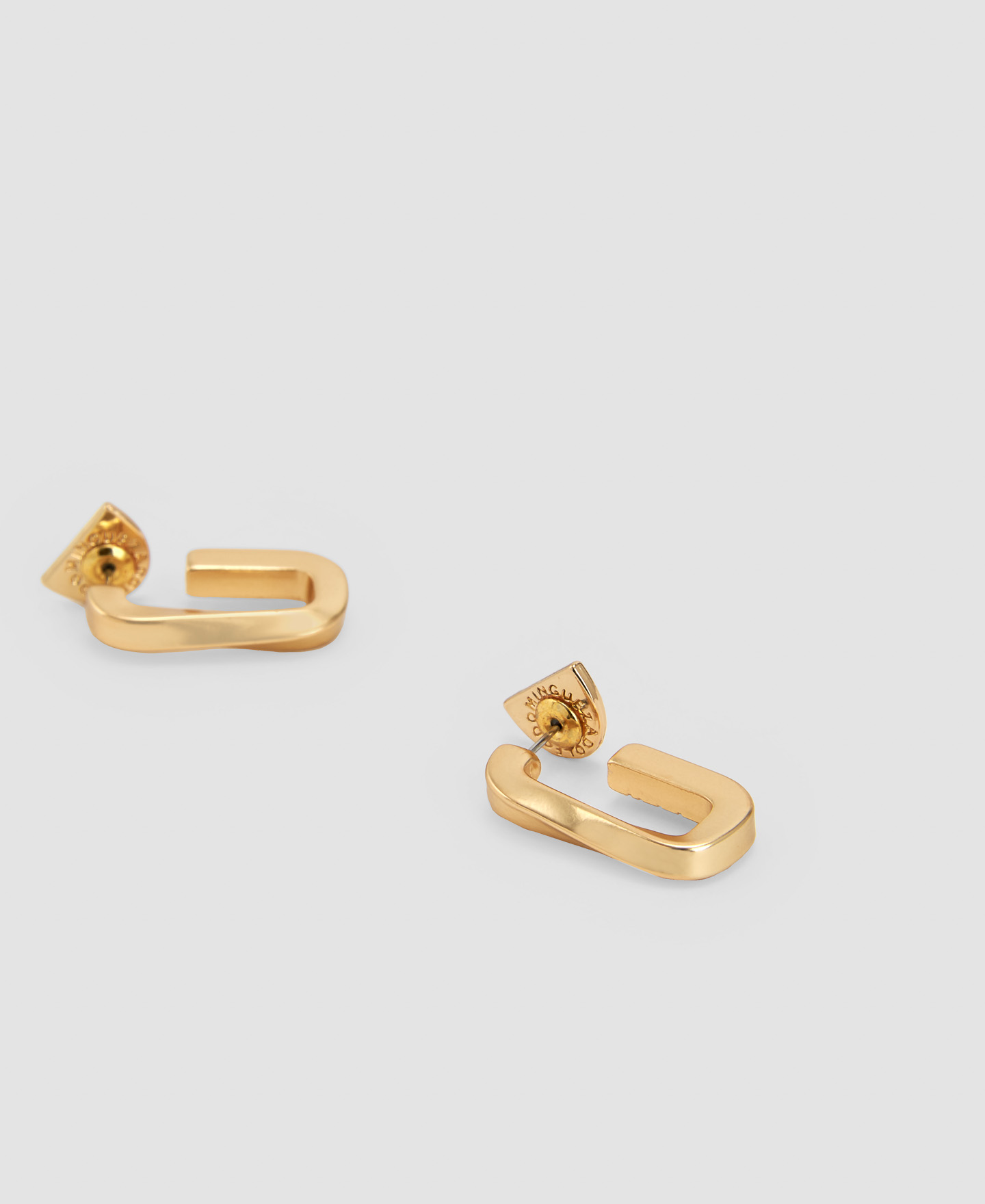 Zinc and steel Twist earring image number 2