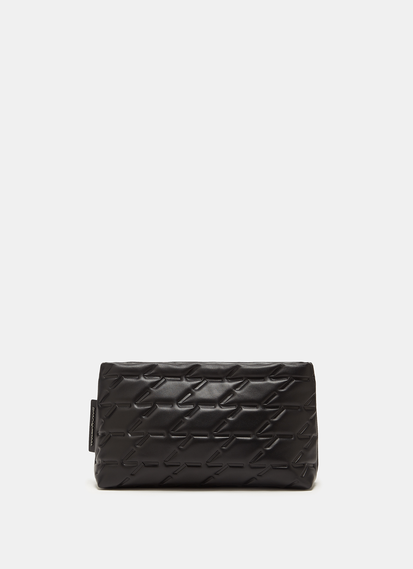 Quilted leather clutch image number 0