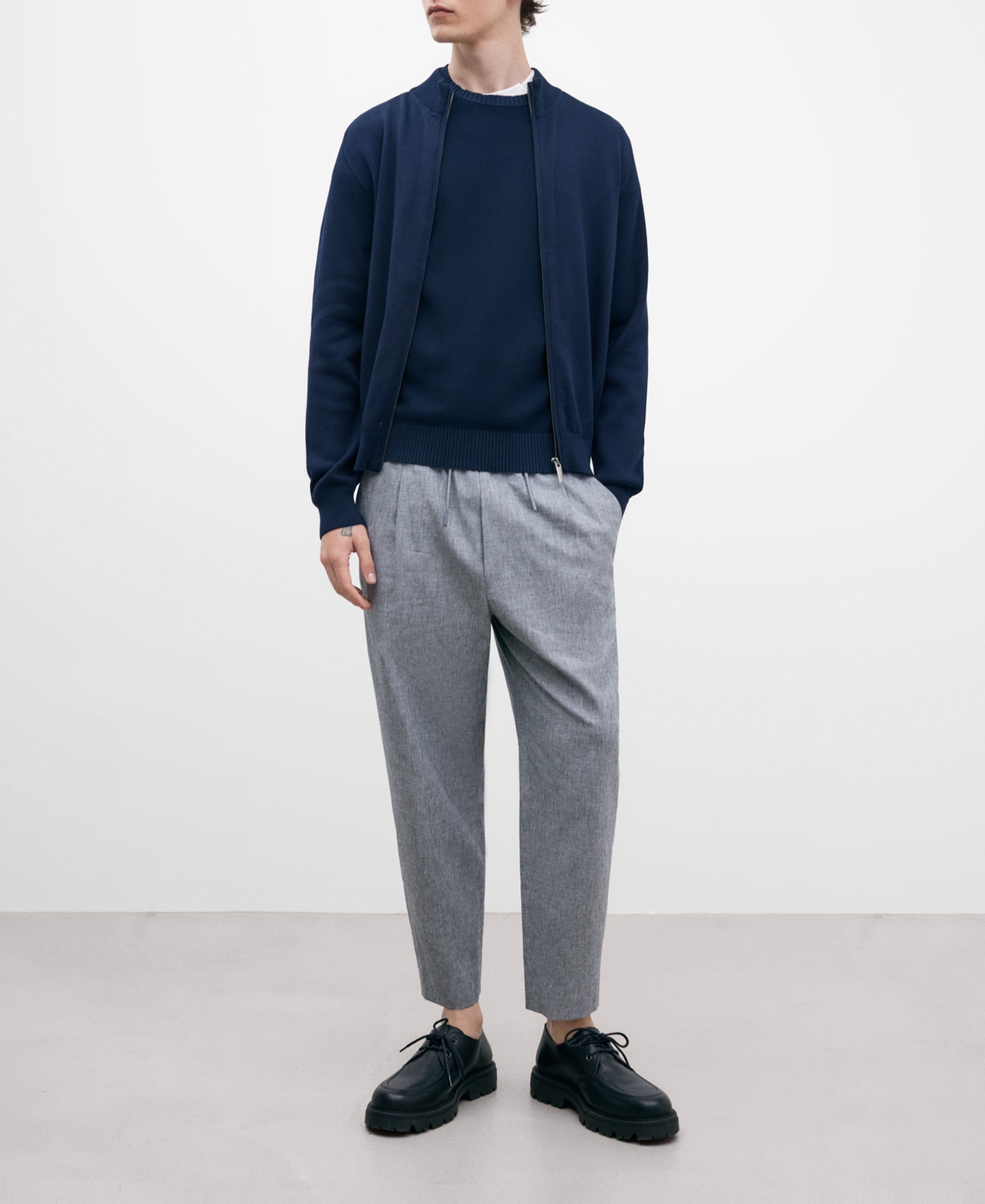 Cárdigan en algodón hombre image number 1