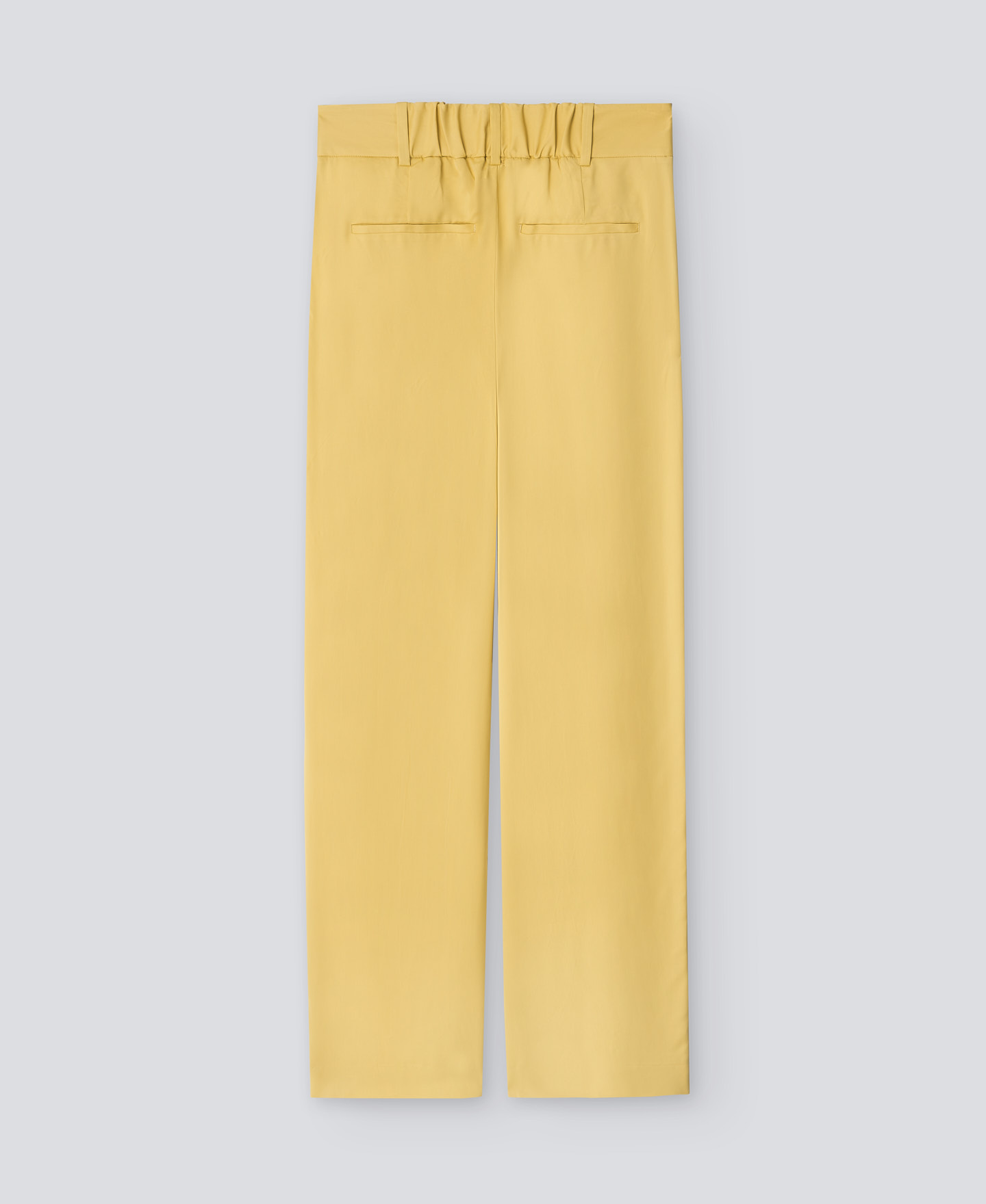 Pantalón recto amarillo mujer image number 5