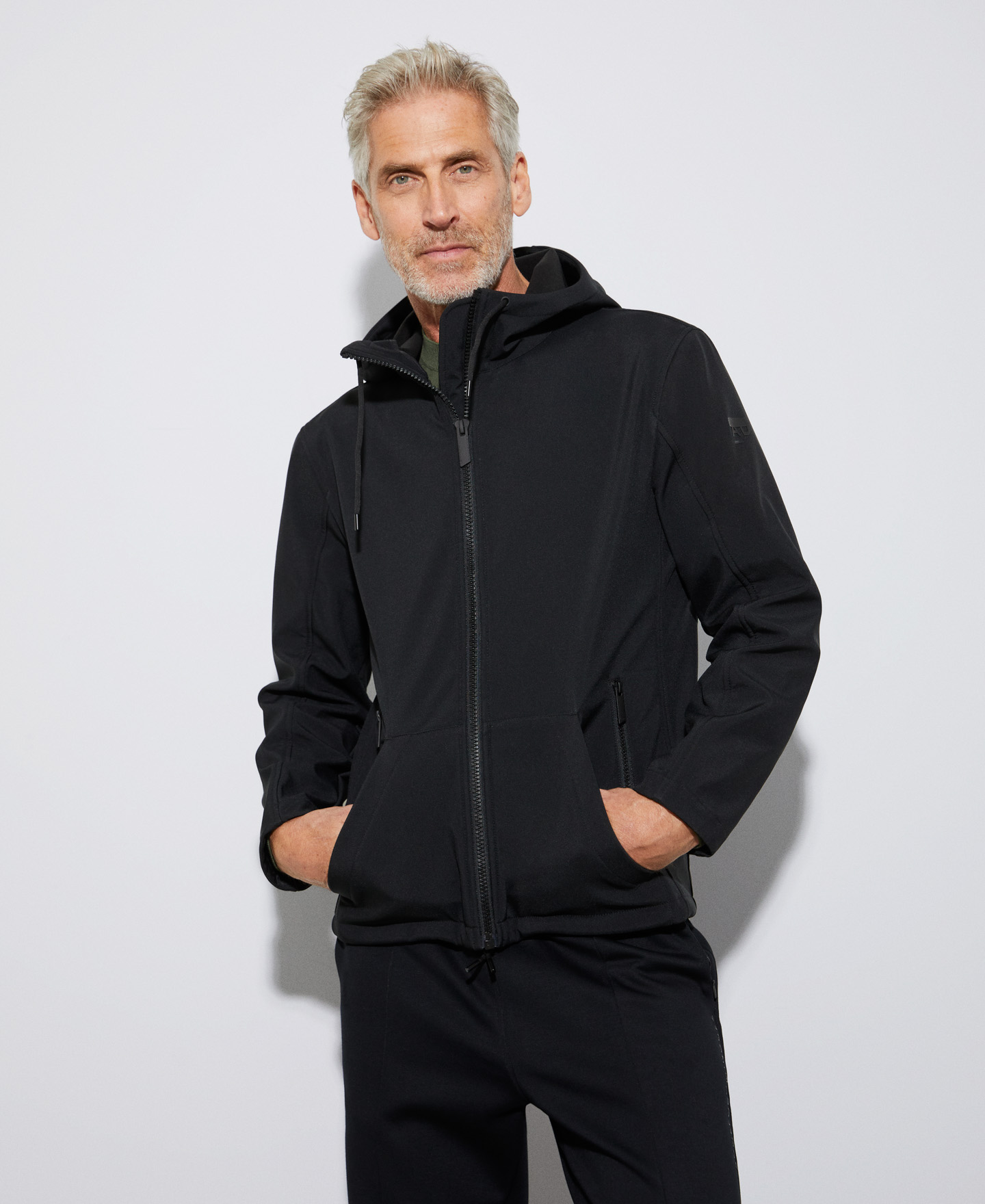 Hooded neoprene jacket image number 0
