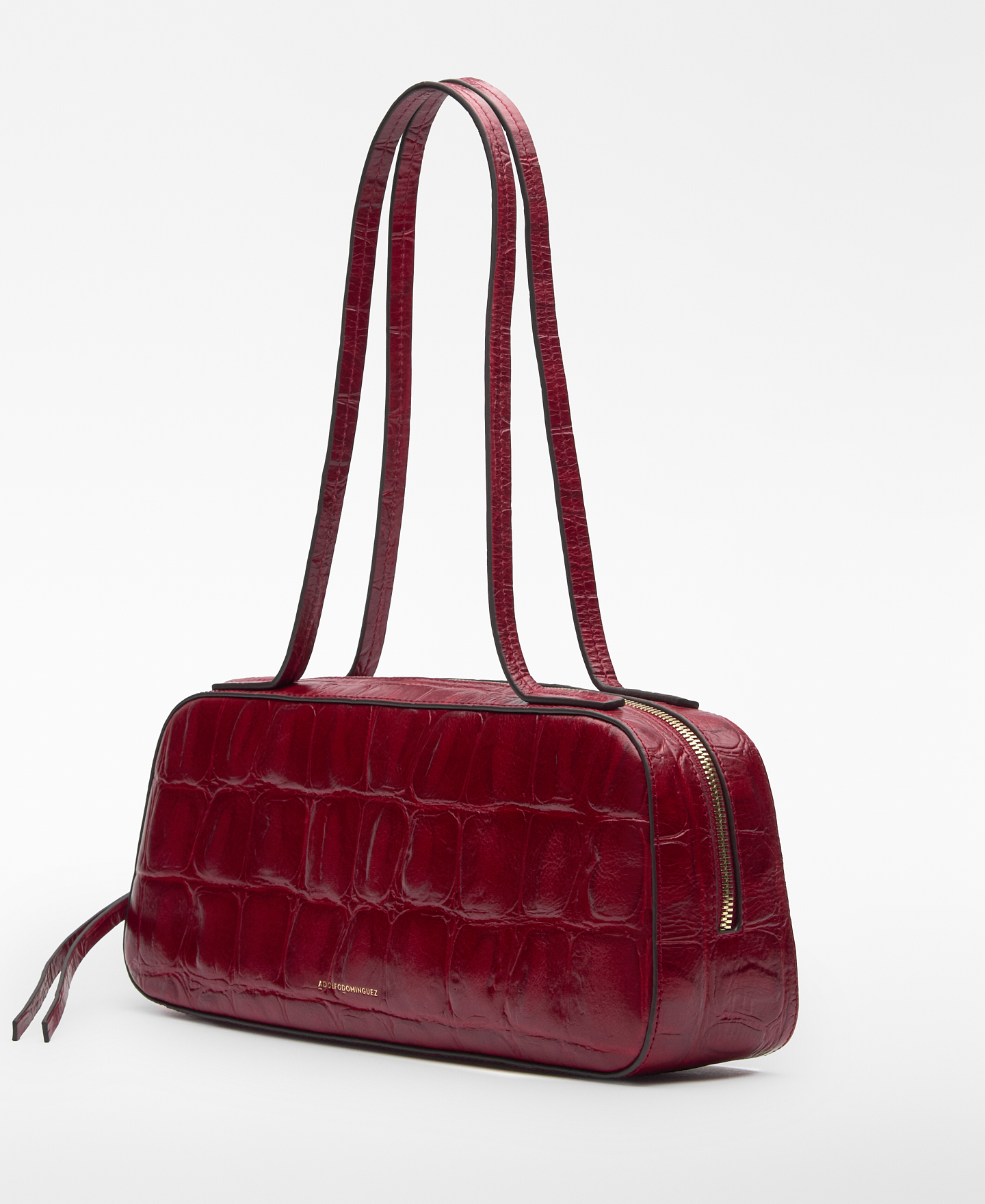 Mica croc-embossed bowling bag woman image number 2