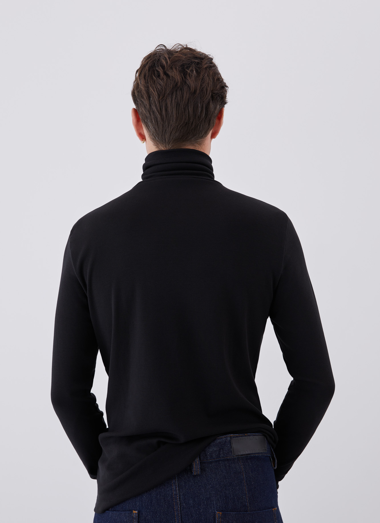 Lyocell and elastic cotton t-shirt image number 1