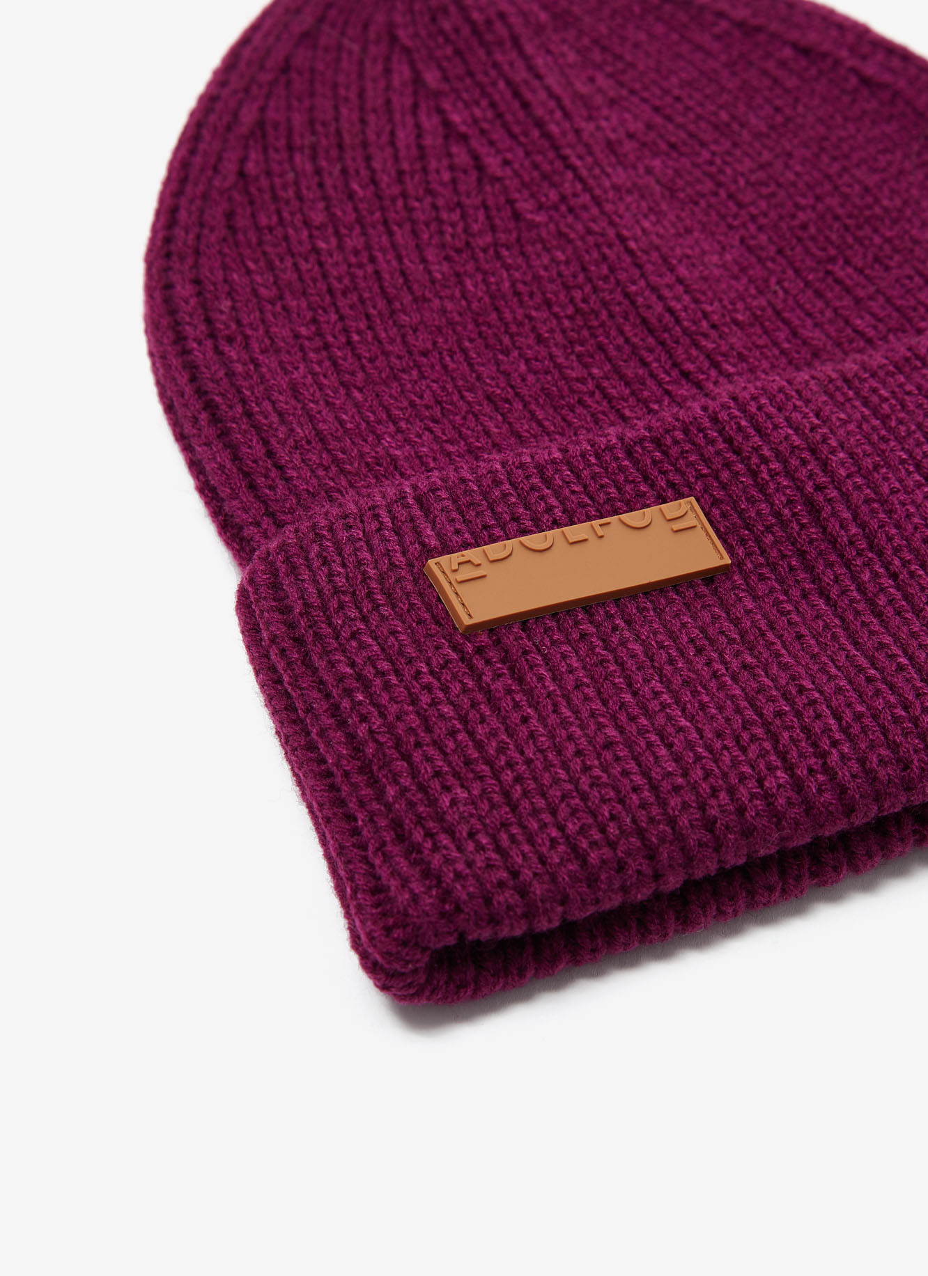 Beanie en canalé con logo image number 1