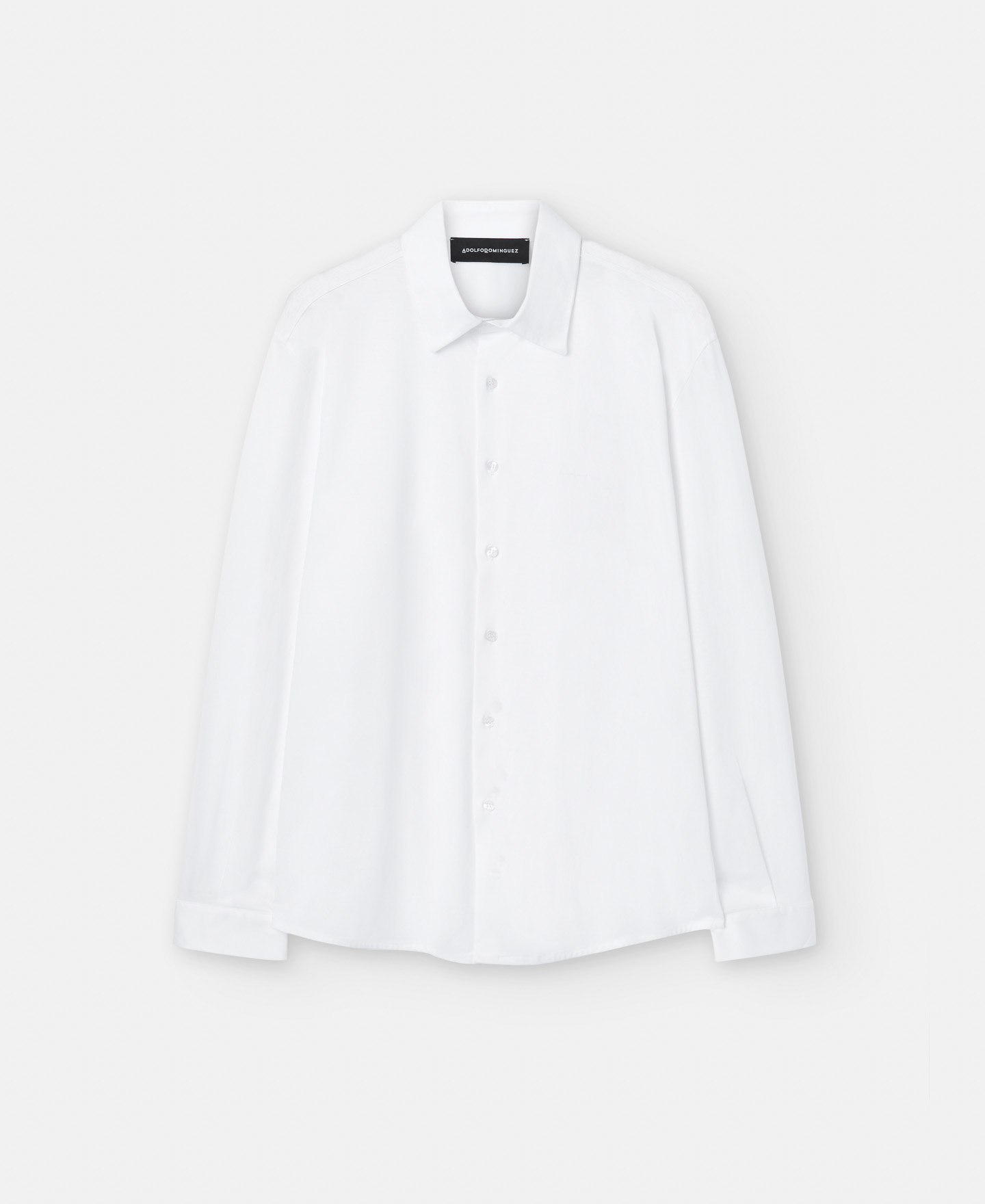 Cotton lapel collar shirt image number 4