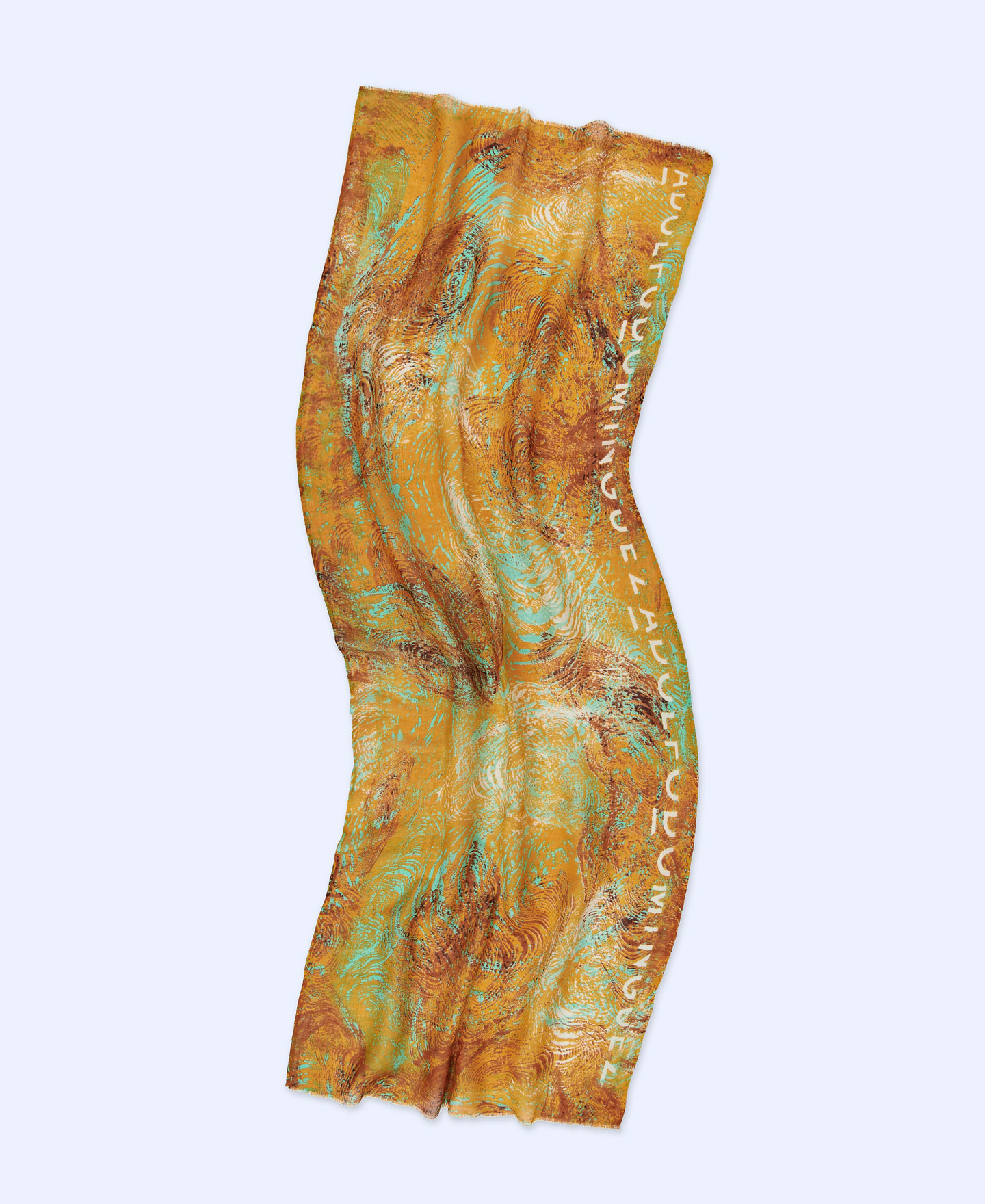 European linen printed shawl image number 1