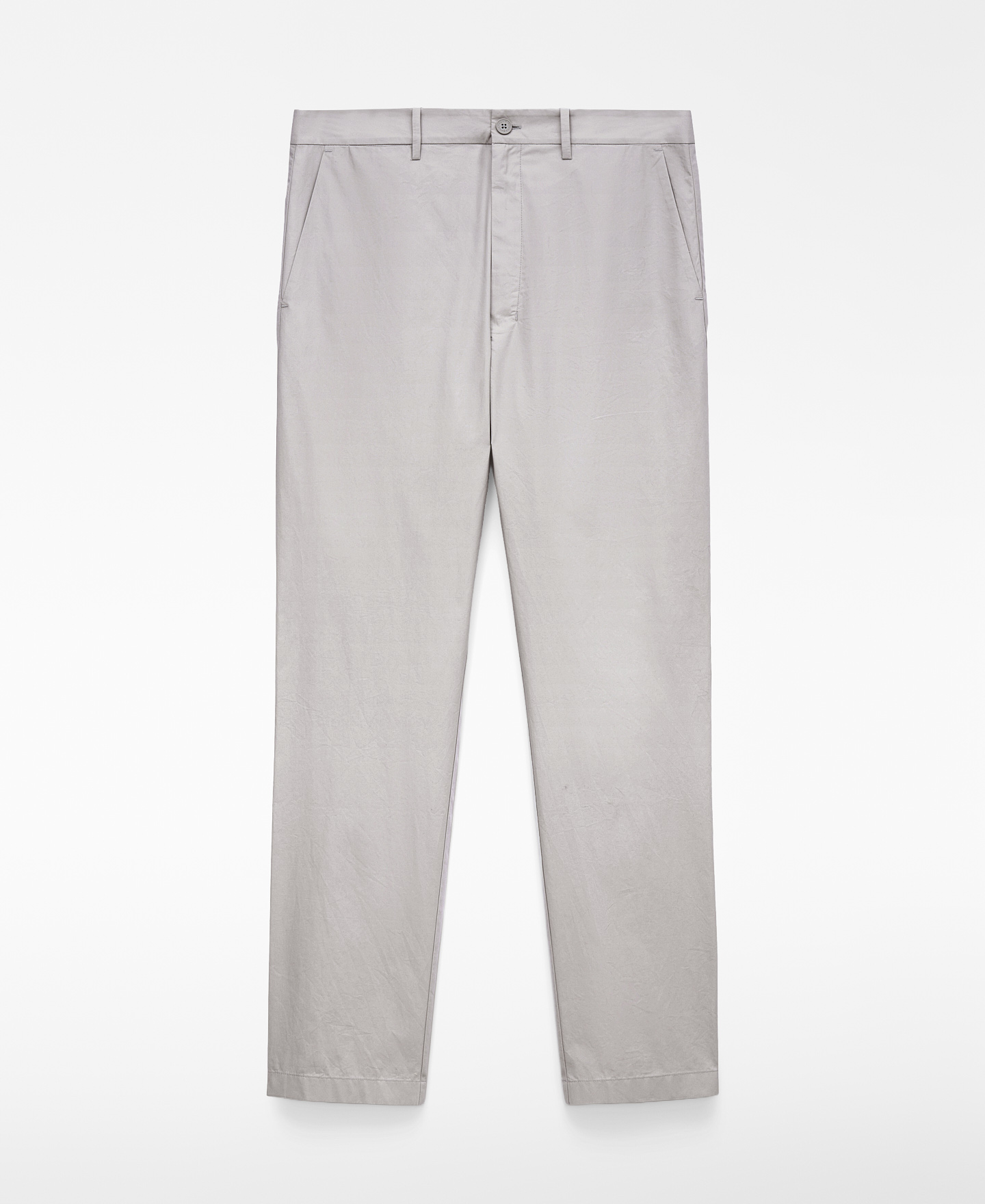 Cotton poplin straight trousers image number 4