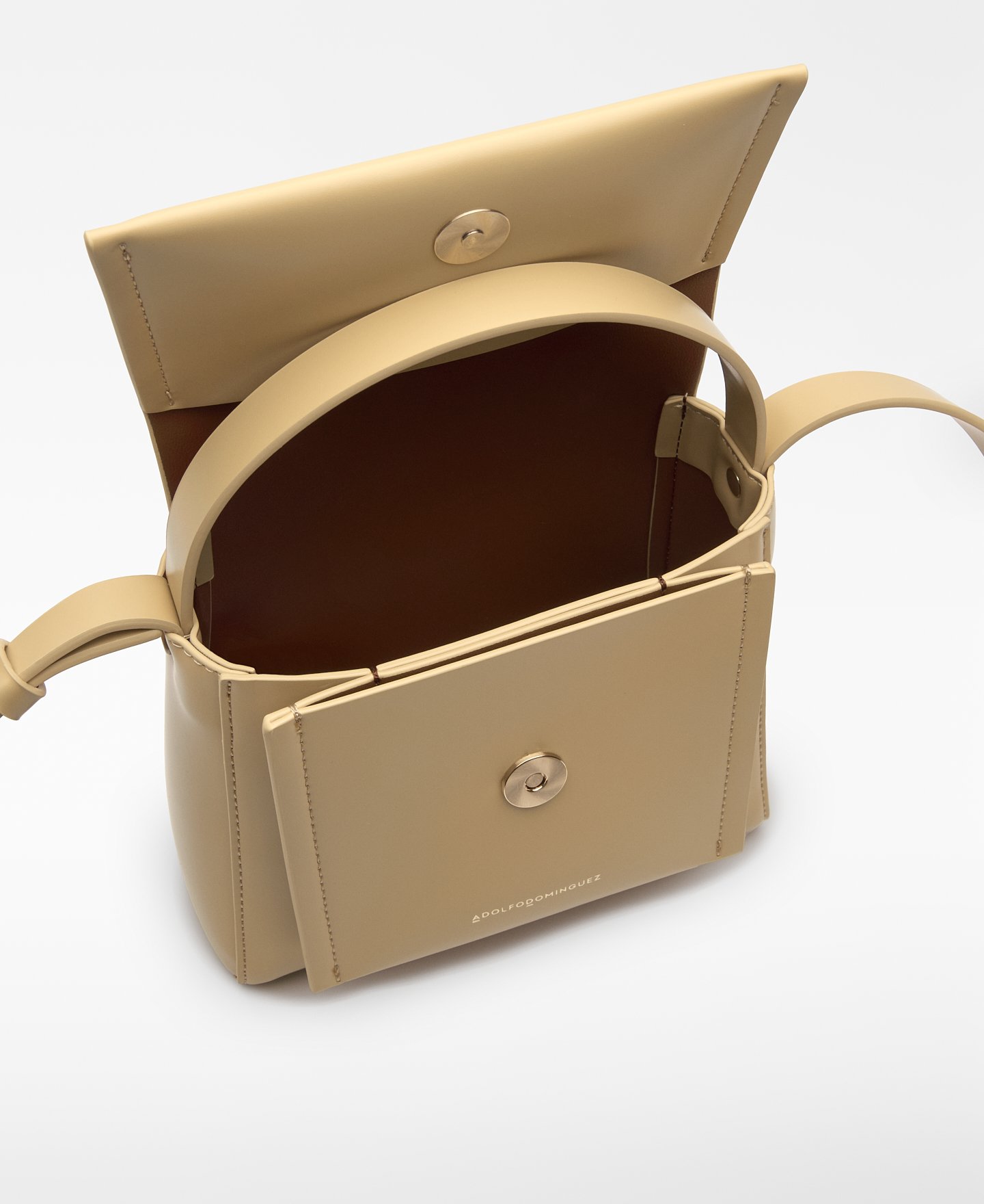 Mini bolsa a tiracolo com aba em Pele Não Pele para mulher image number 2