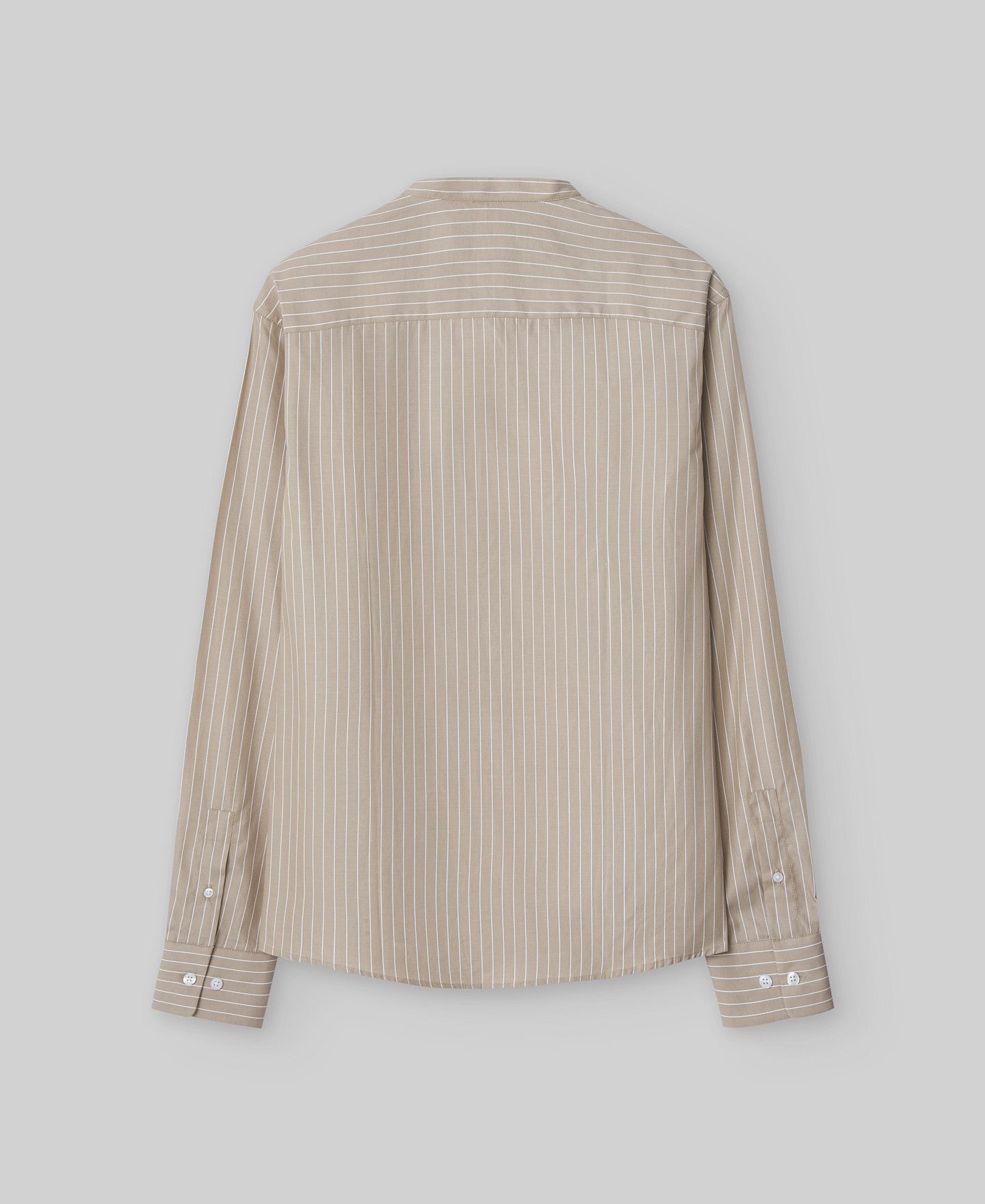 Cotton mandarin collar shirt man image number 5