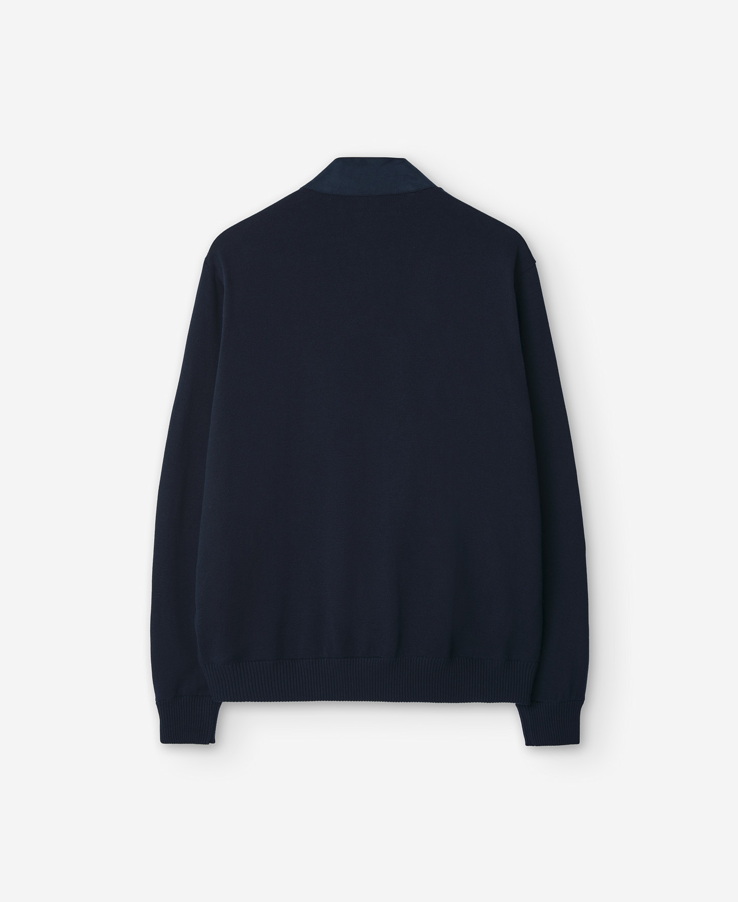 Blue cotton cardigan for men image number 5