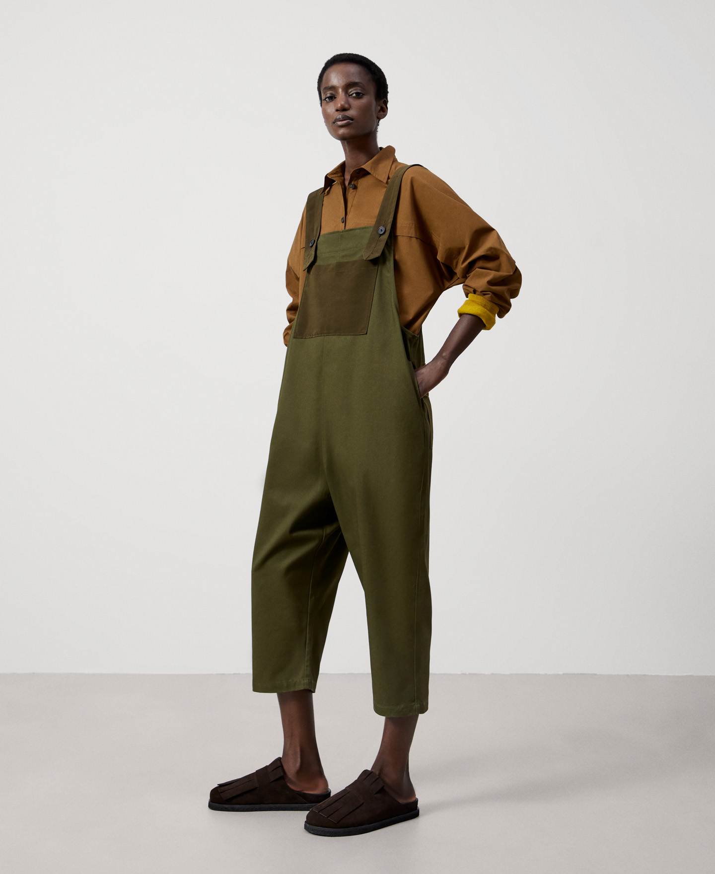 Cotton dungarees image number 1
