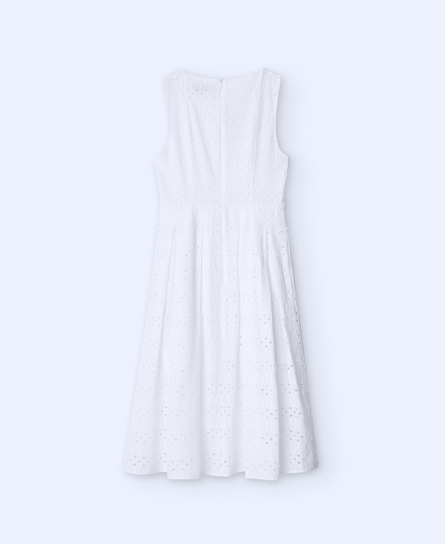 Embroidered square neckline dress image number 5