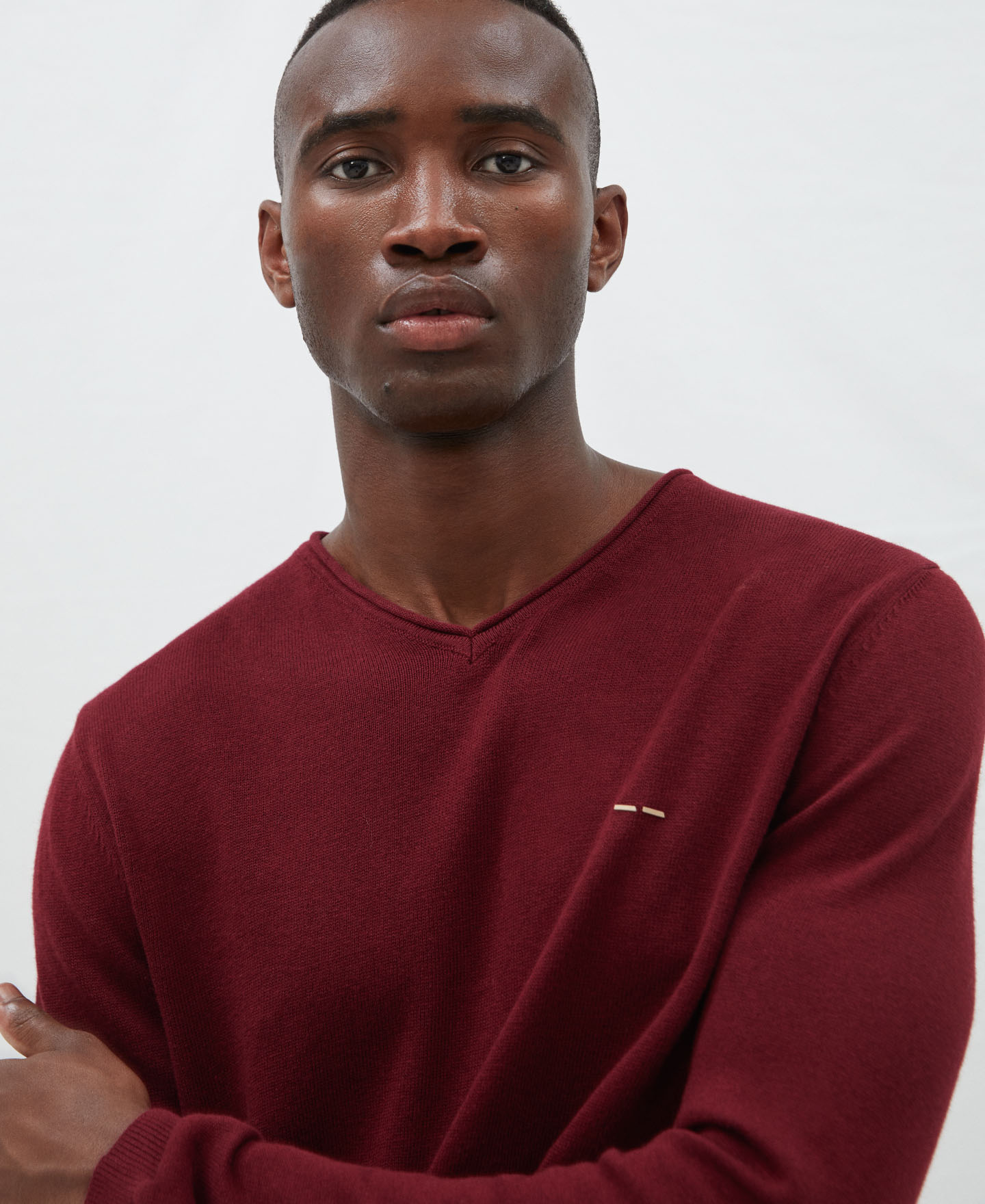 Basic V-neck sweater image number 3