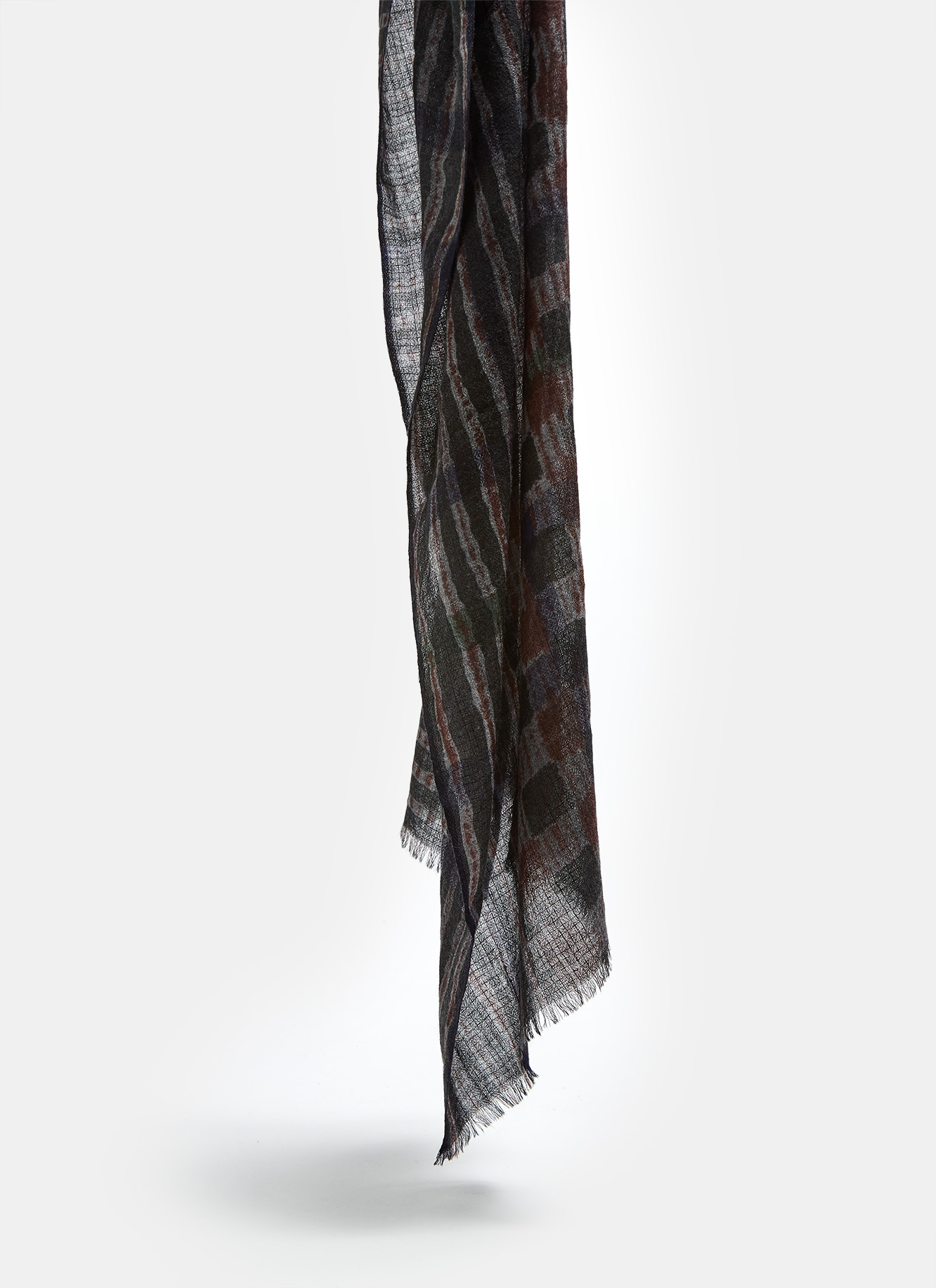 Foulard en merino con print de autor image number 1
