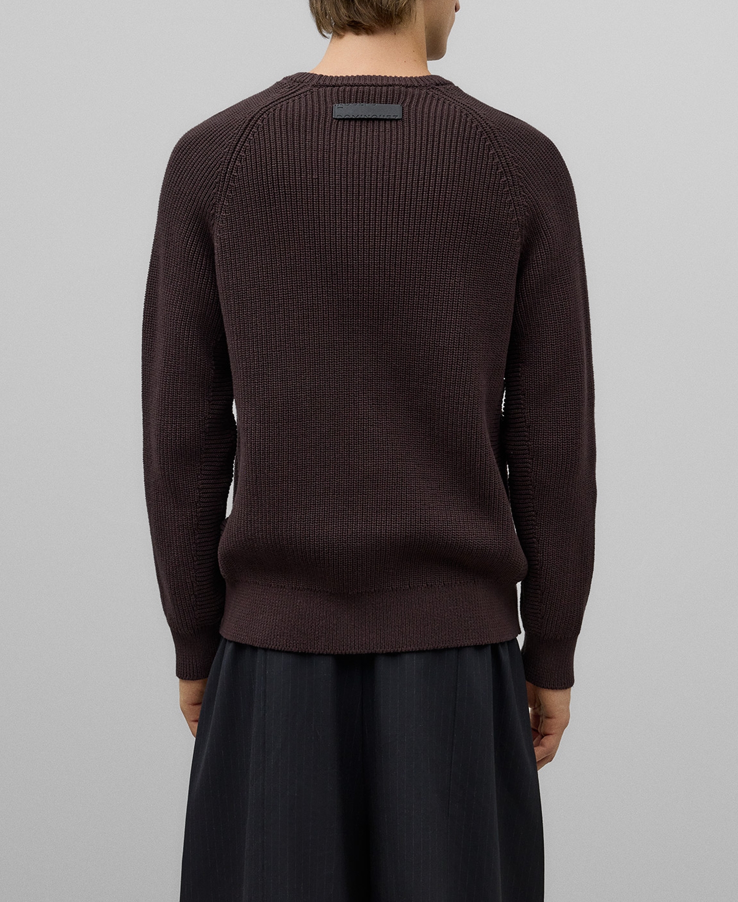 Jersey punto ingl&eacute;s marr&oacute;n hombre image number 2