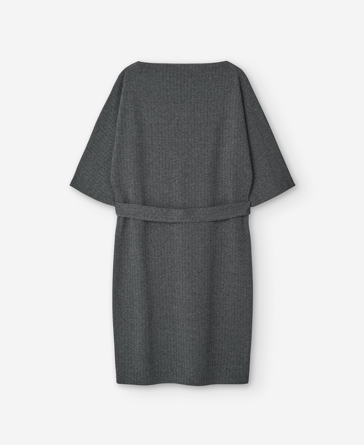 Japanese sleeve dress in polyester image number 5