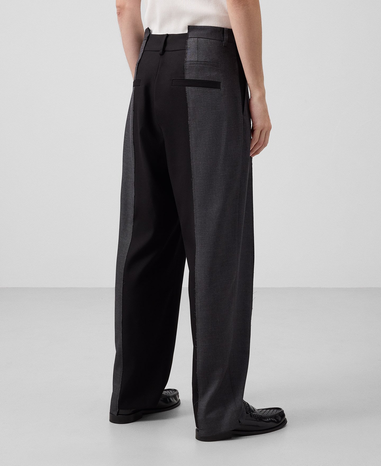 Trousers with side pieces man image number 2