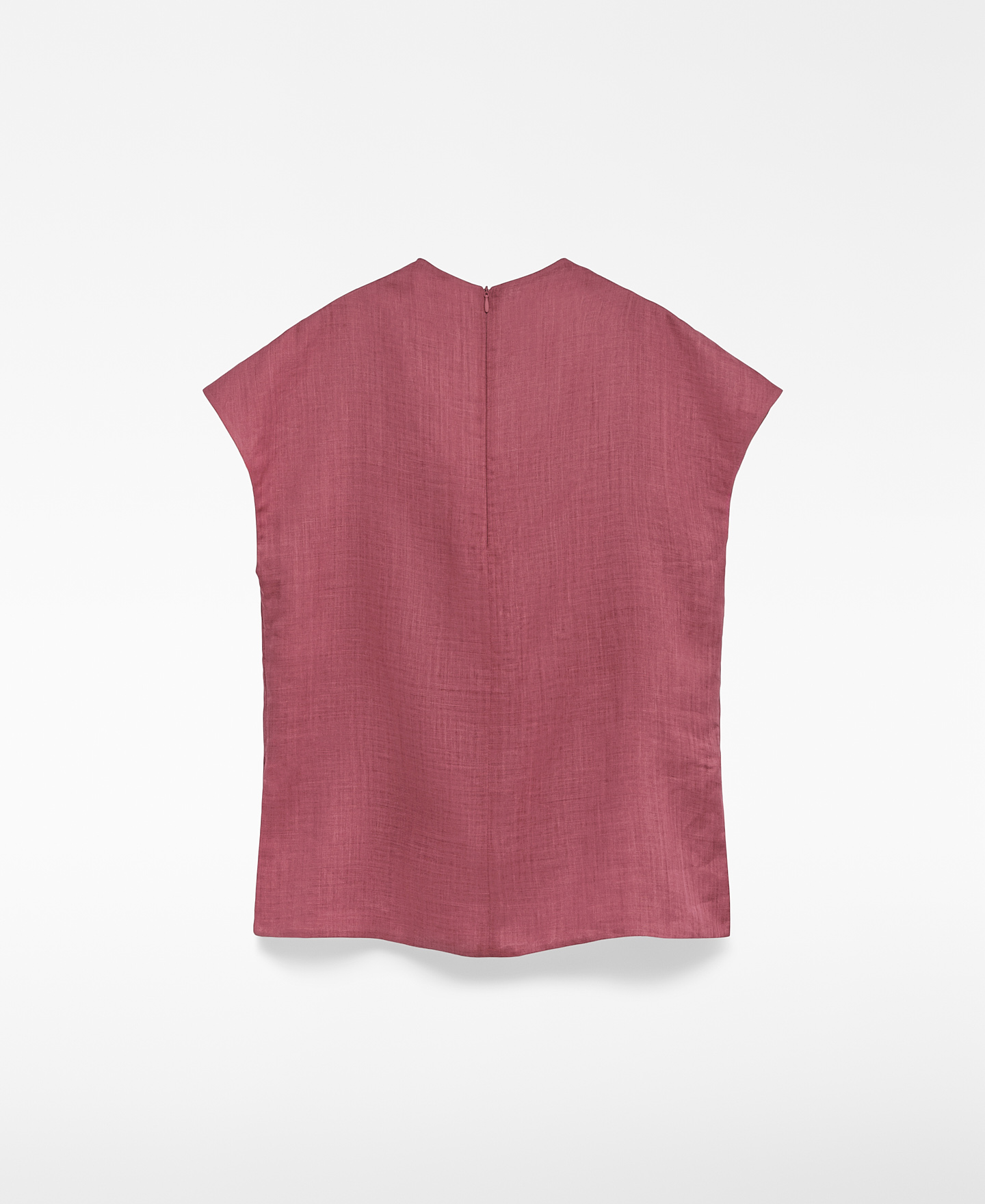 Ramie draped top woman image number 5